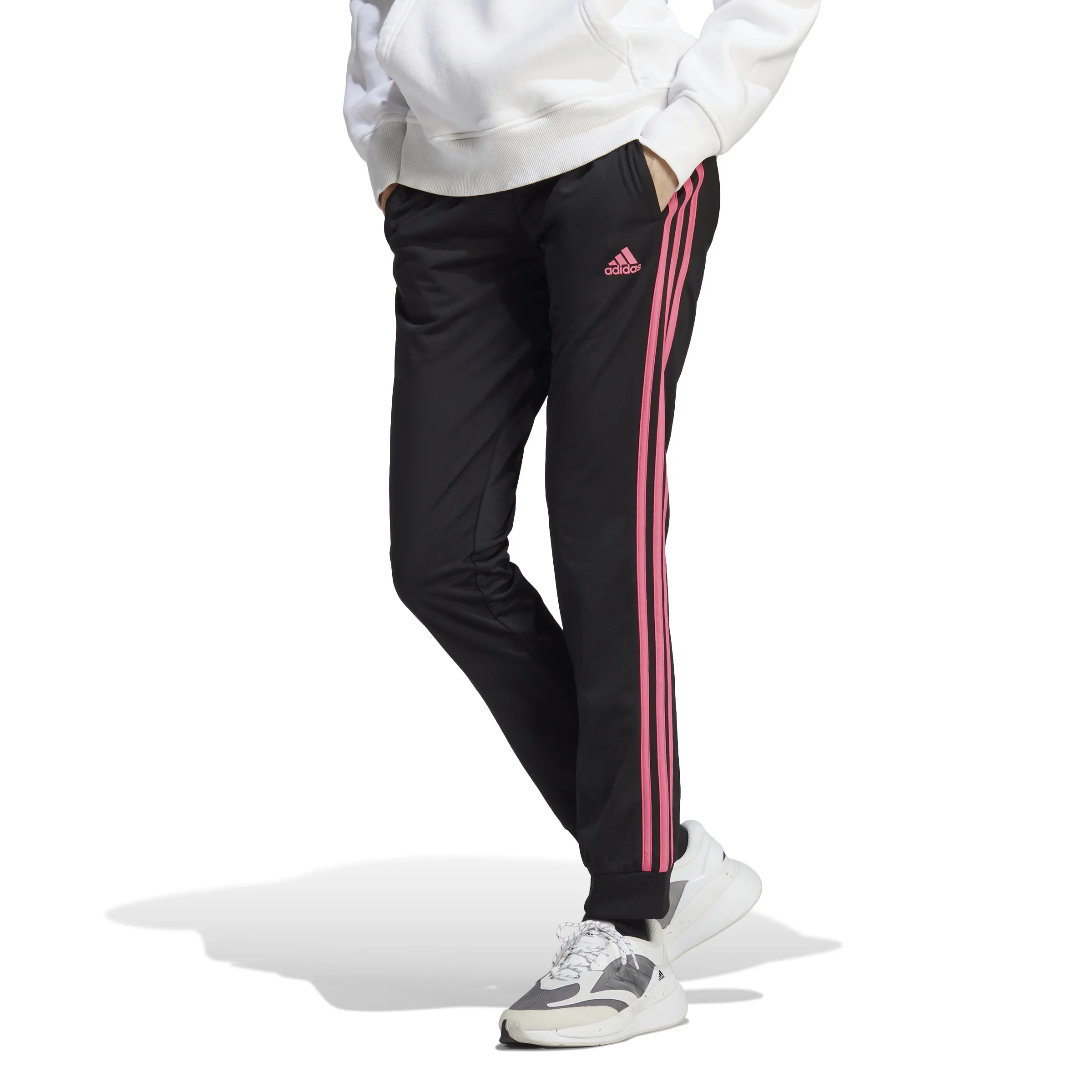 adidas Kadın 3 Şeritli Primegreen Essentials Eşofman Altı IB8488 - Görsel 3