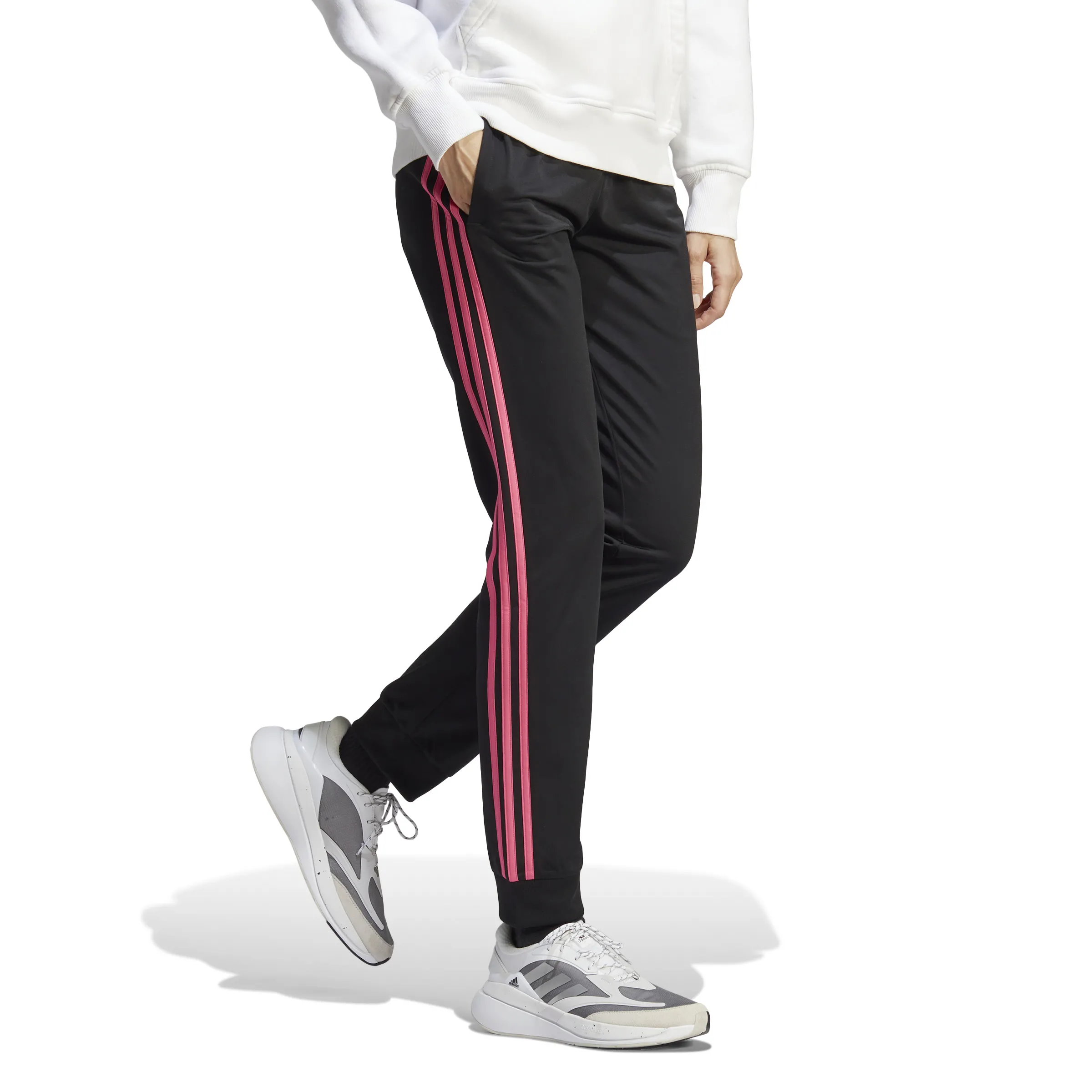 adidas Kadın 3 Şeritli Primegreen Essentials Eşofman Altı IB8488 - Görsel 5