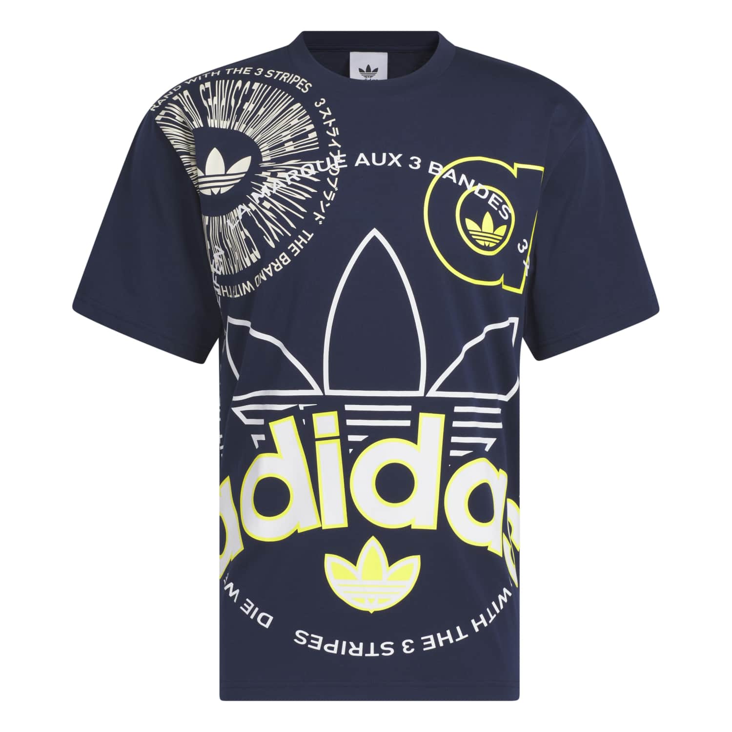 Adidas Erkek Lacivert Tişört Graphic Multi IJ5232