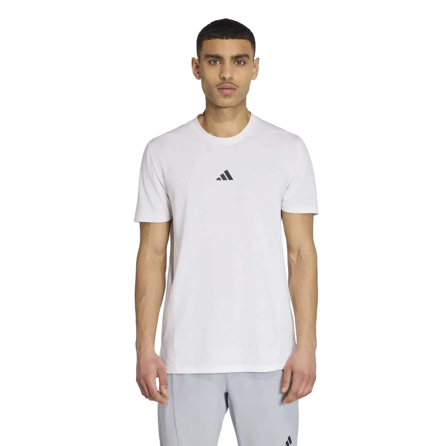 adidas Erkek D4T Beyaz Antrenman Tişörtü IS3808 - Görsel 2