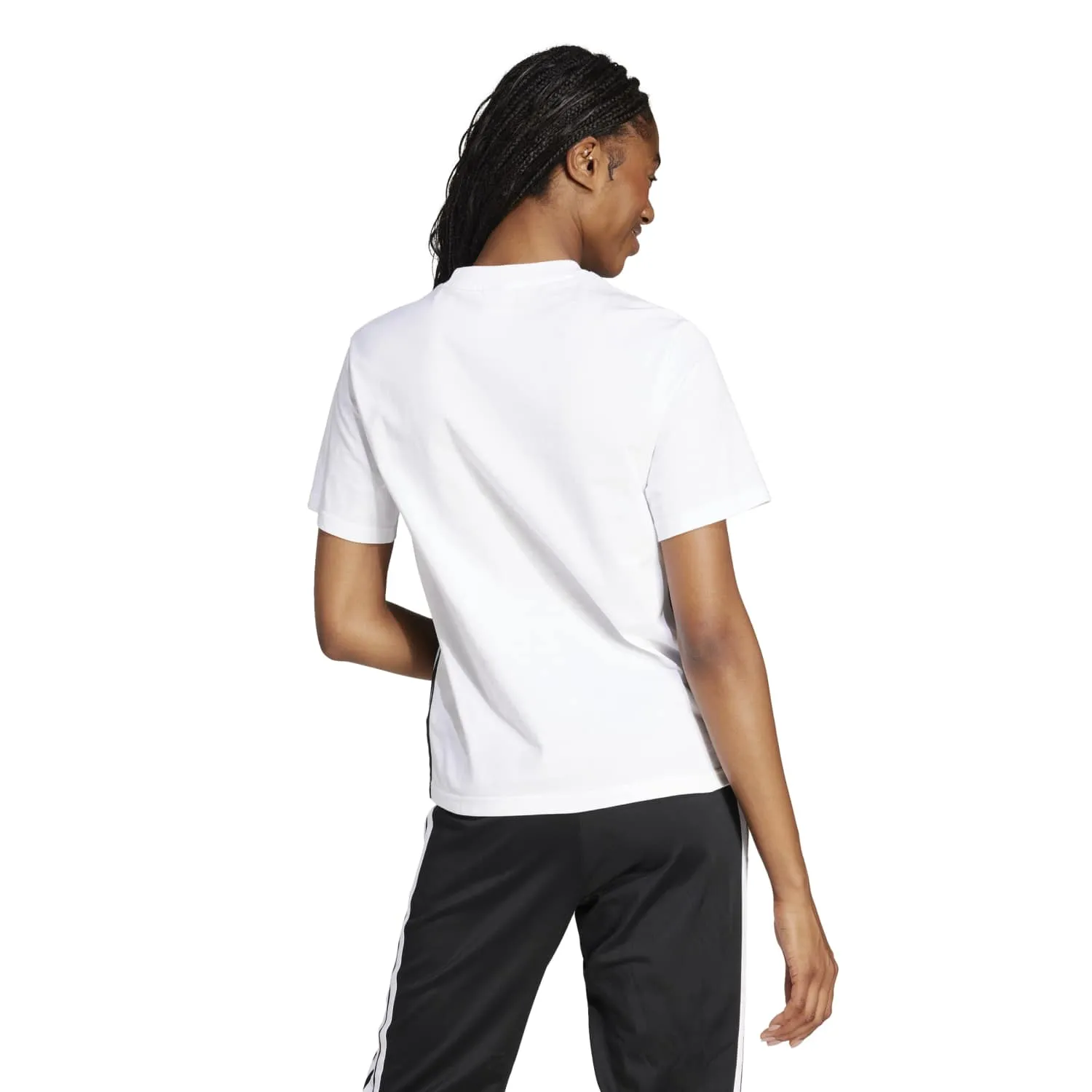 adidas Kadın 3 Şeritli Beyaz Essentials Tişört JD0844 - Görsel 5