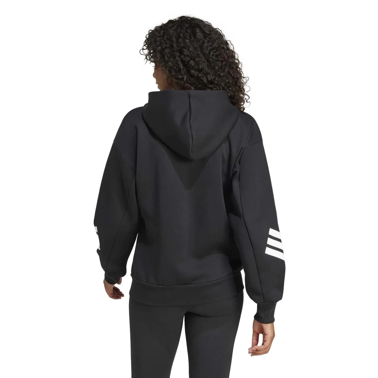adidas Kadın Future Icon 3-Stripes Siyah Eşofman Üstü JE0171 - Görsel 5