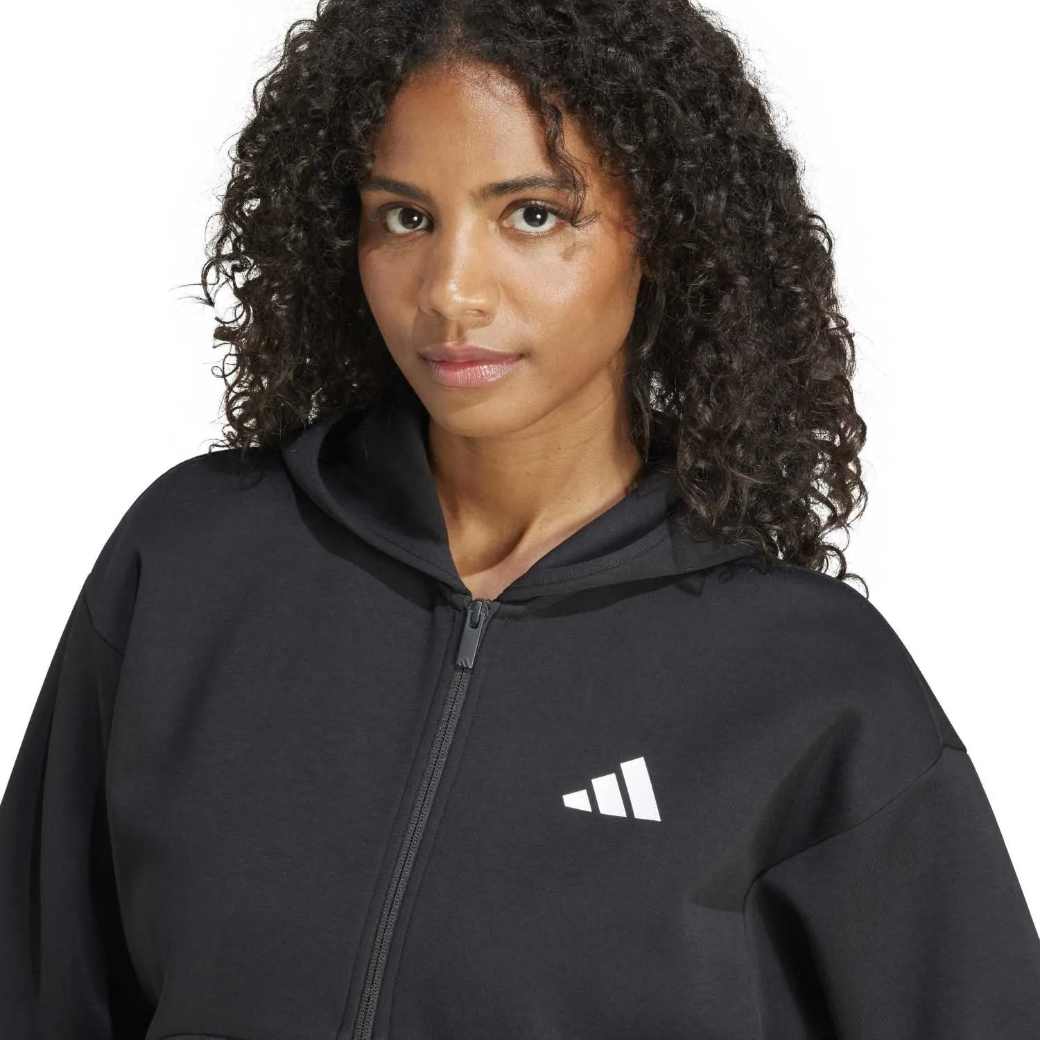 adidas Kadın Future Icon 3-Stripes Siyah Eşofman Üstü JE0171 - Görsel 6