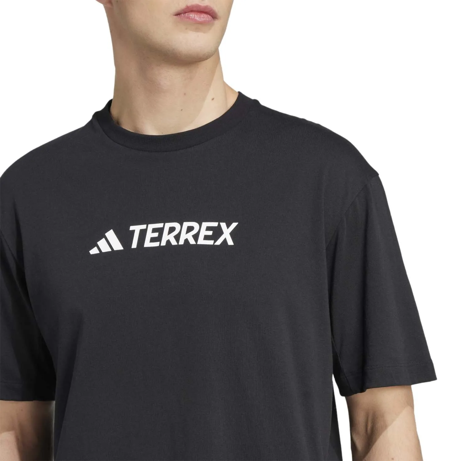 adidas Erkek Terrex Klasik Logolu Siyah Tişört JF9143 - Görsel 4