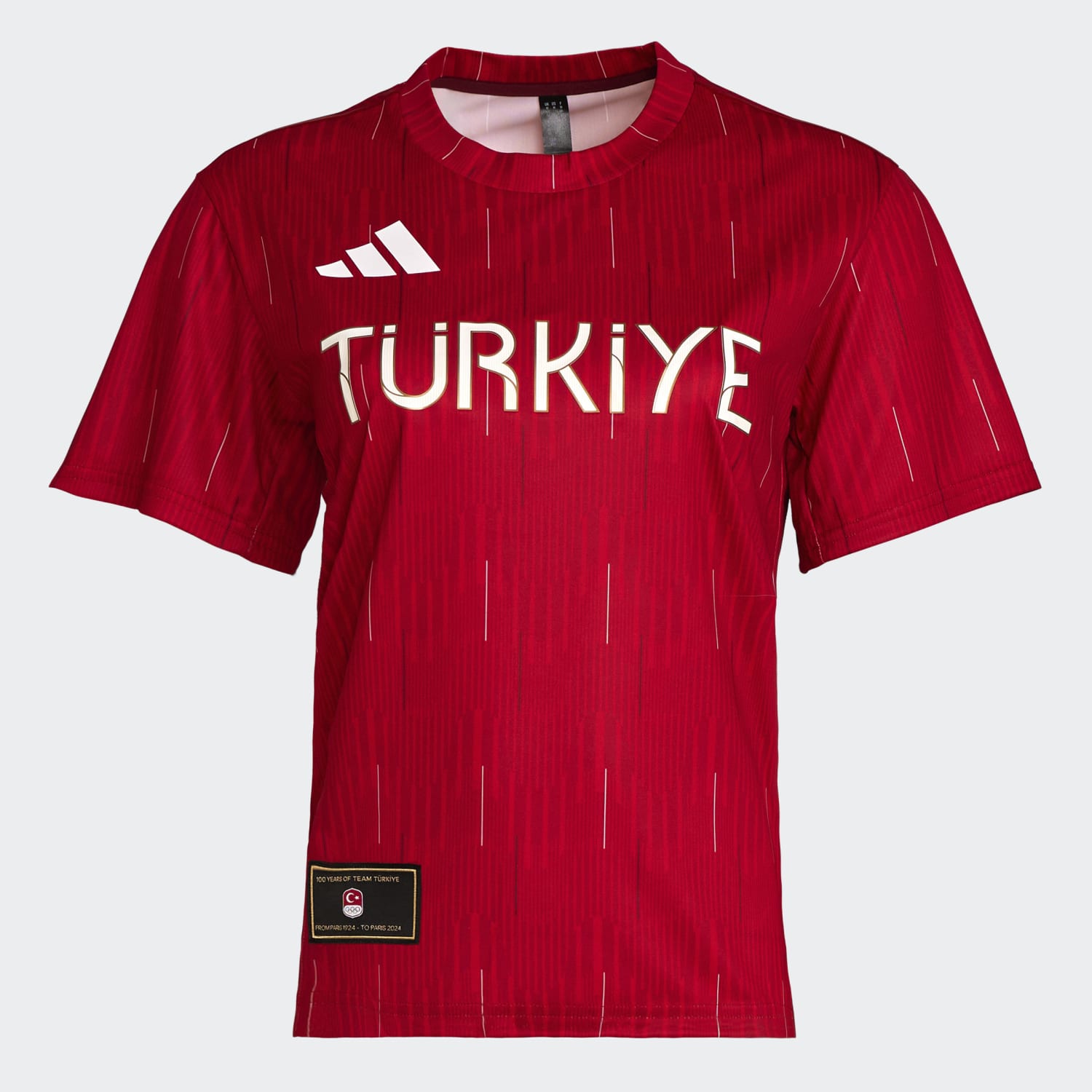 Adidas Kadın Kırmızı Tişört Türkiye 100.Yıla Özel Hatıra JG5698