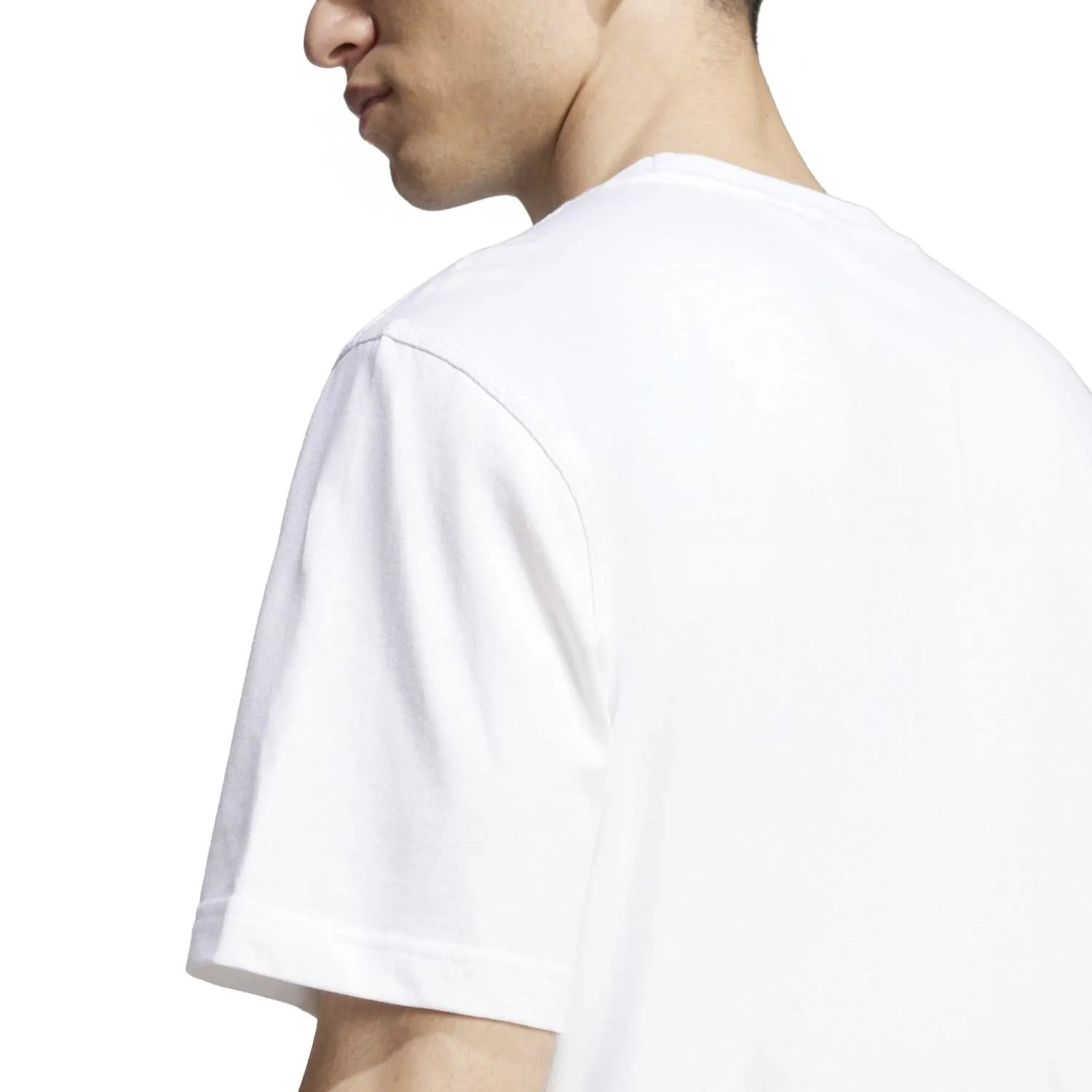 adidas Erkek TREFOIL ESS TEE Beyaz Tişört JI8544 - Görsel 3