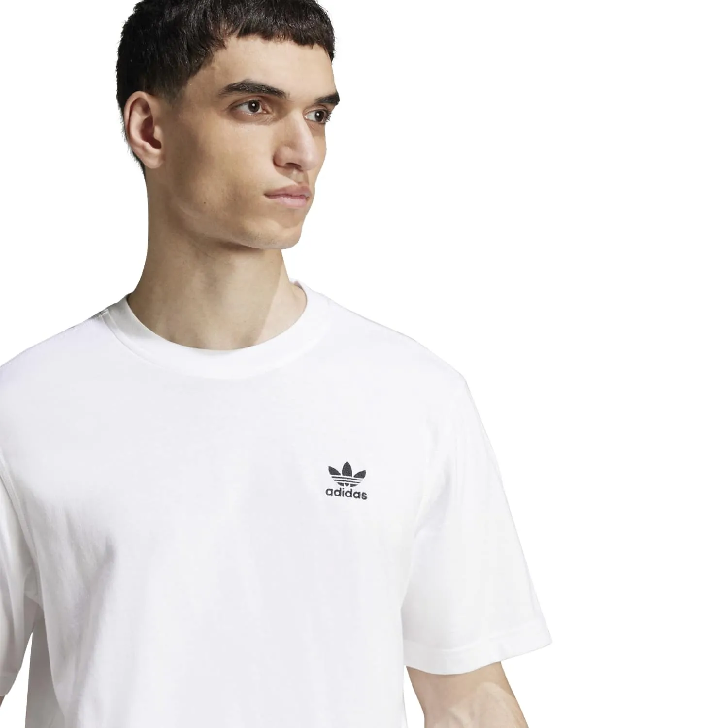 adidas Erkek TREFOIL ESS TEE Beyaz Tişört JI8544 - Görsel 4