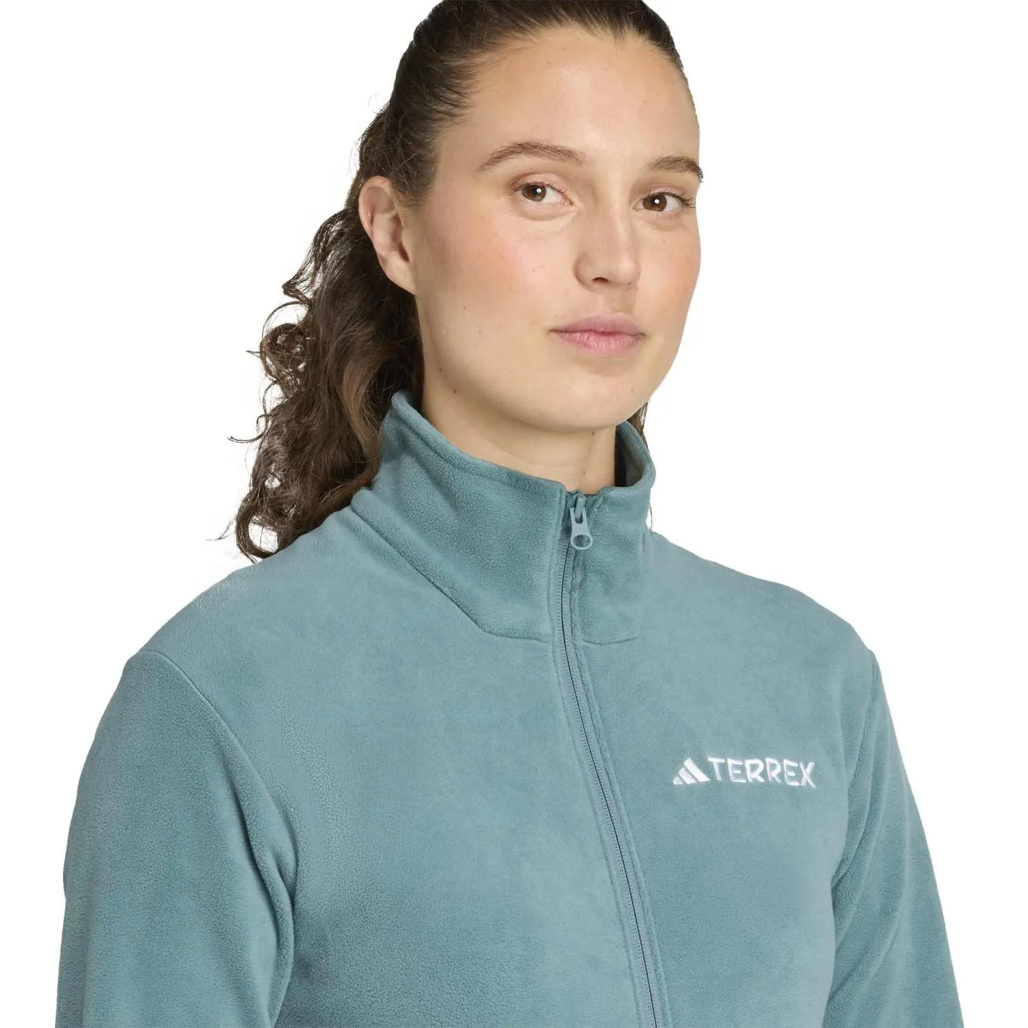 adidas Kadın Fermuarlı Polar Ceket JM3111 - Görsel 5