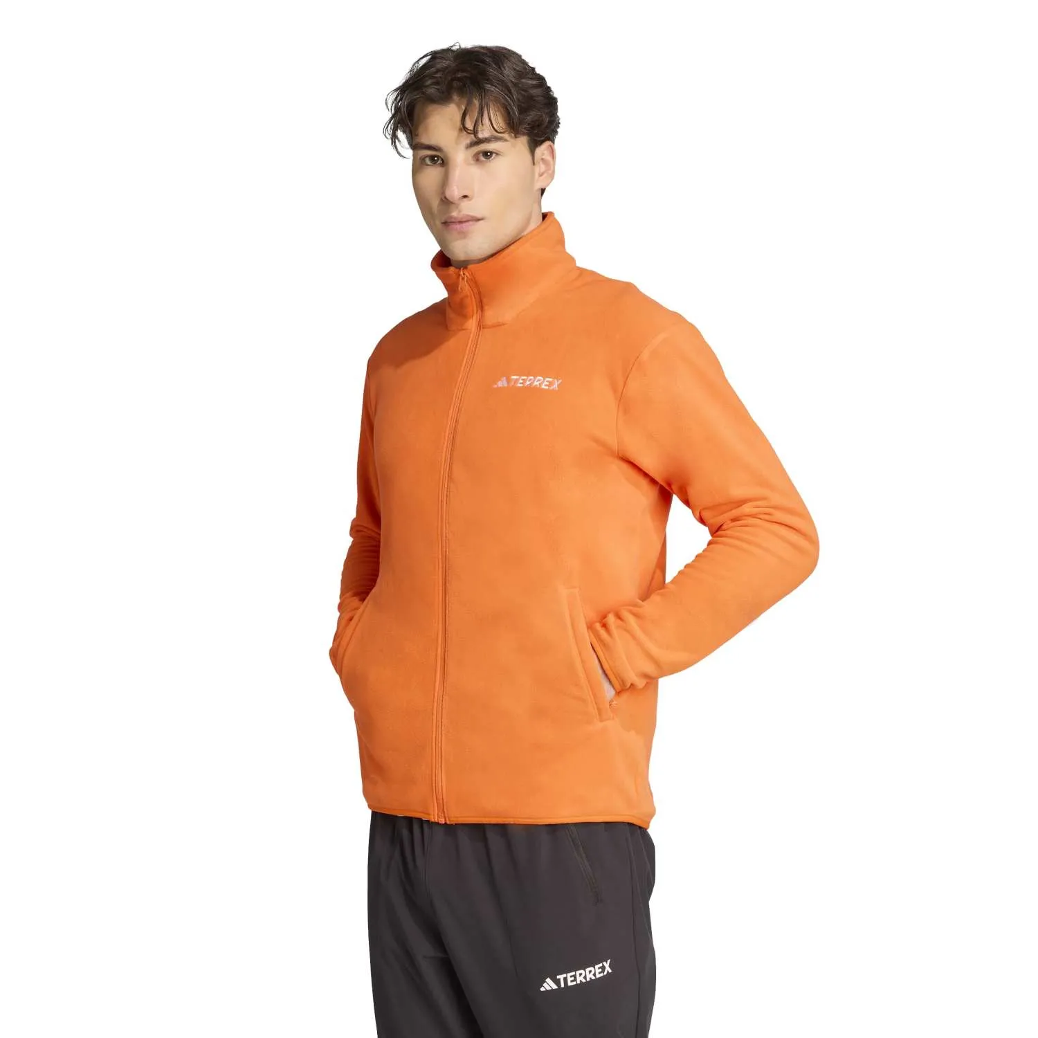 adidas Erkek Fermuarlı Polar Ceket JM3117 - Görsel 2