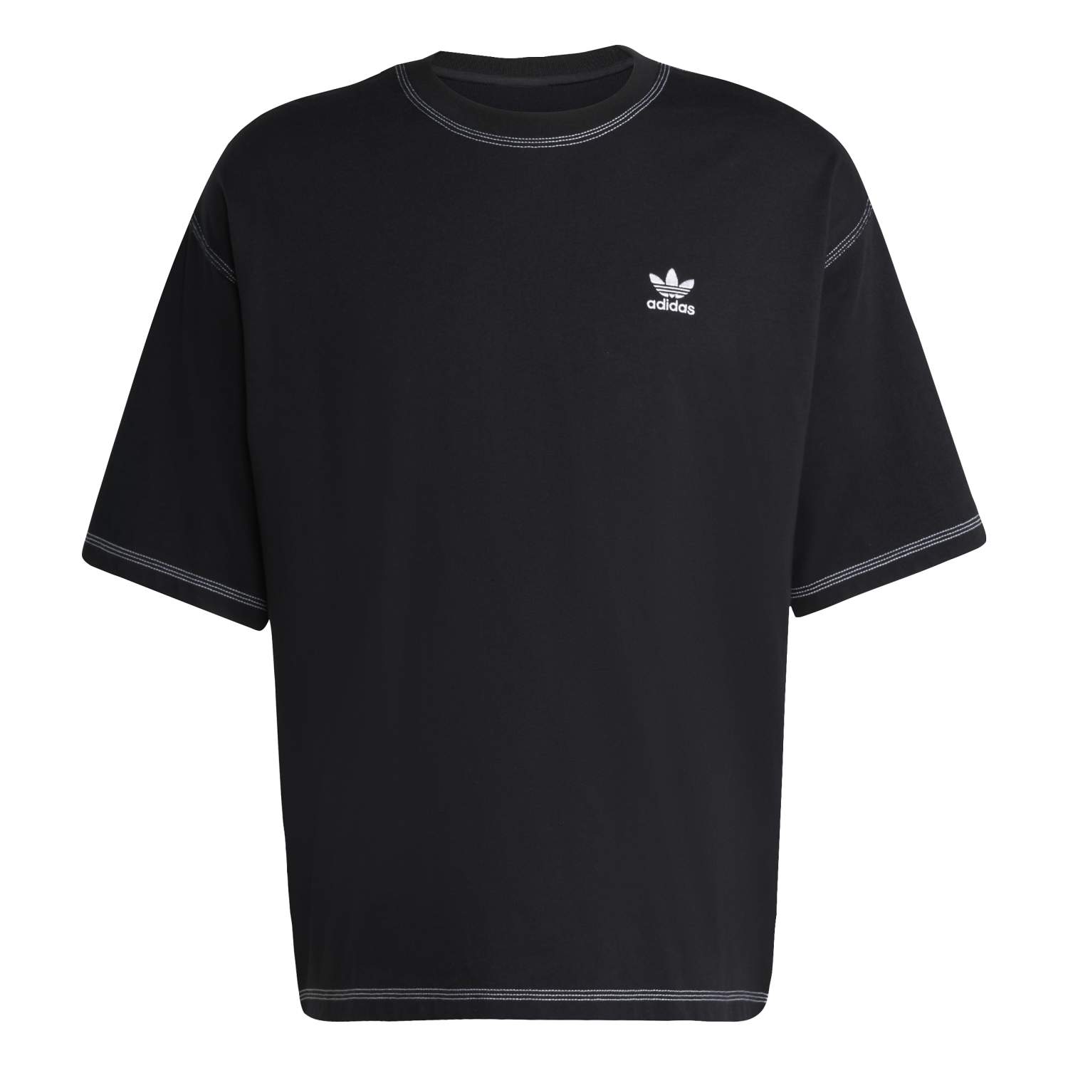 adidas Erkek Trefoil Essentials Siyah Tişört JW0971