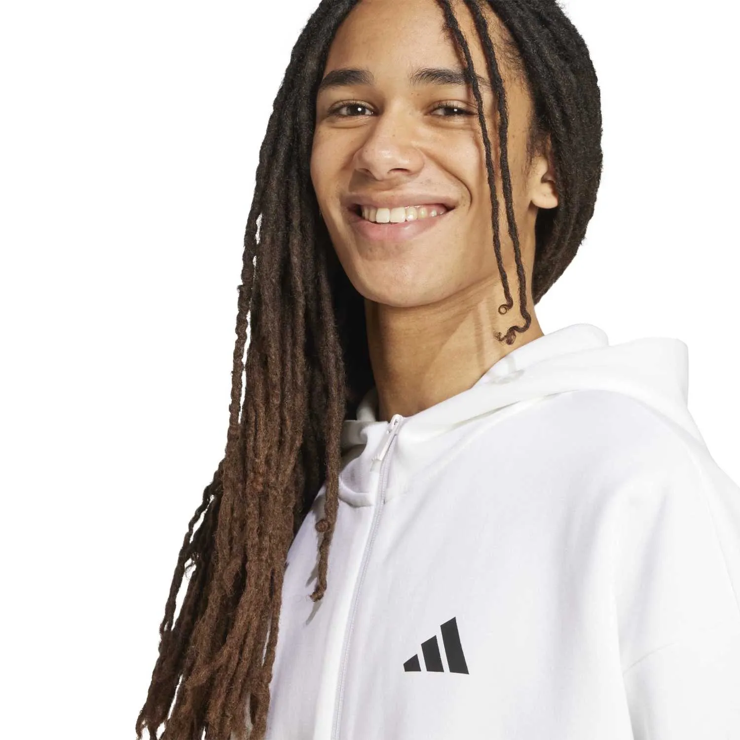 adidas M Fi 3S Fz Erkek Spor Sweatshirt JW7106 - Görsel 4