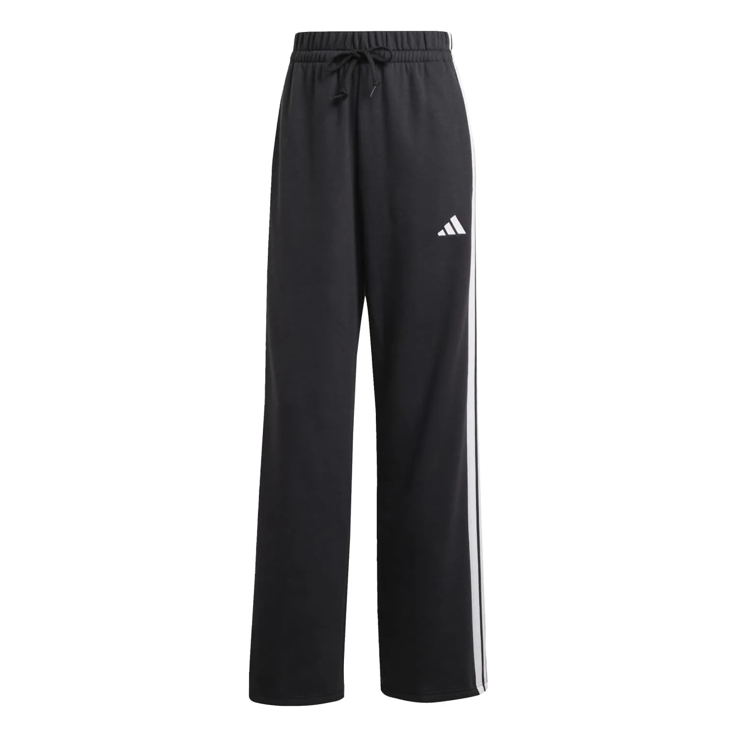 adidas Kadın 3 Şeritli Açık Paça Siyah Eşofman Altı JW7182 - Görsel 1