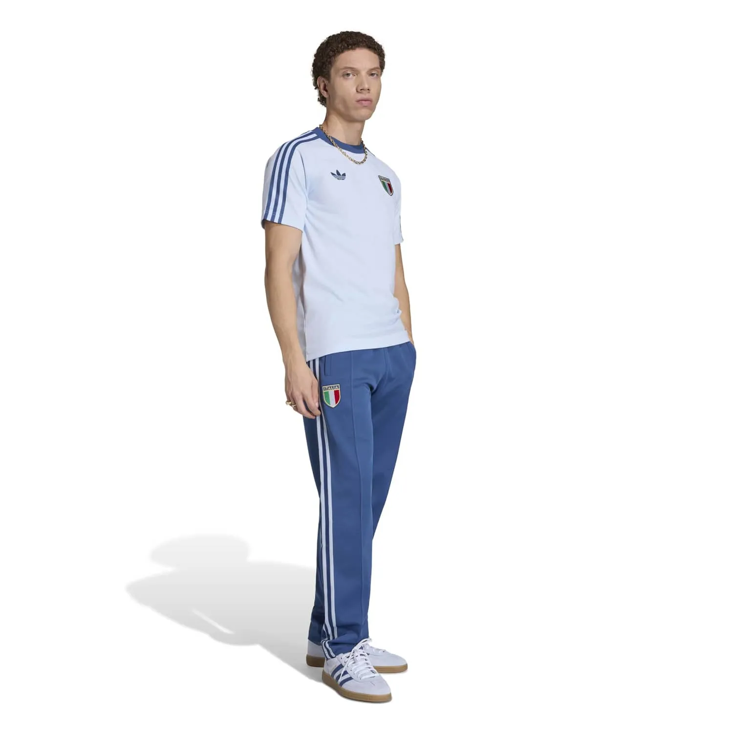adidas İtaly Originals Erkek Mavi Tişört JY9624 - Görsel 2