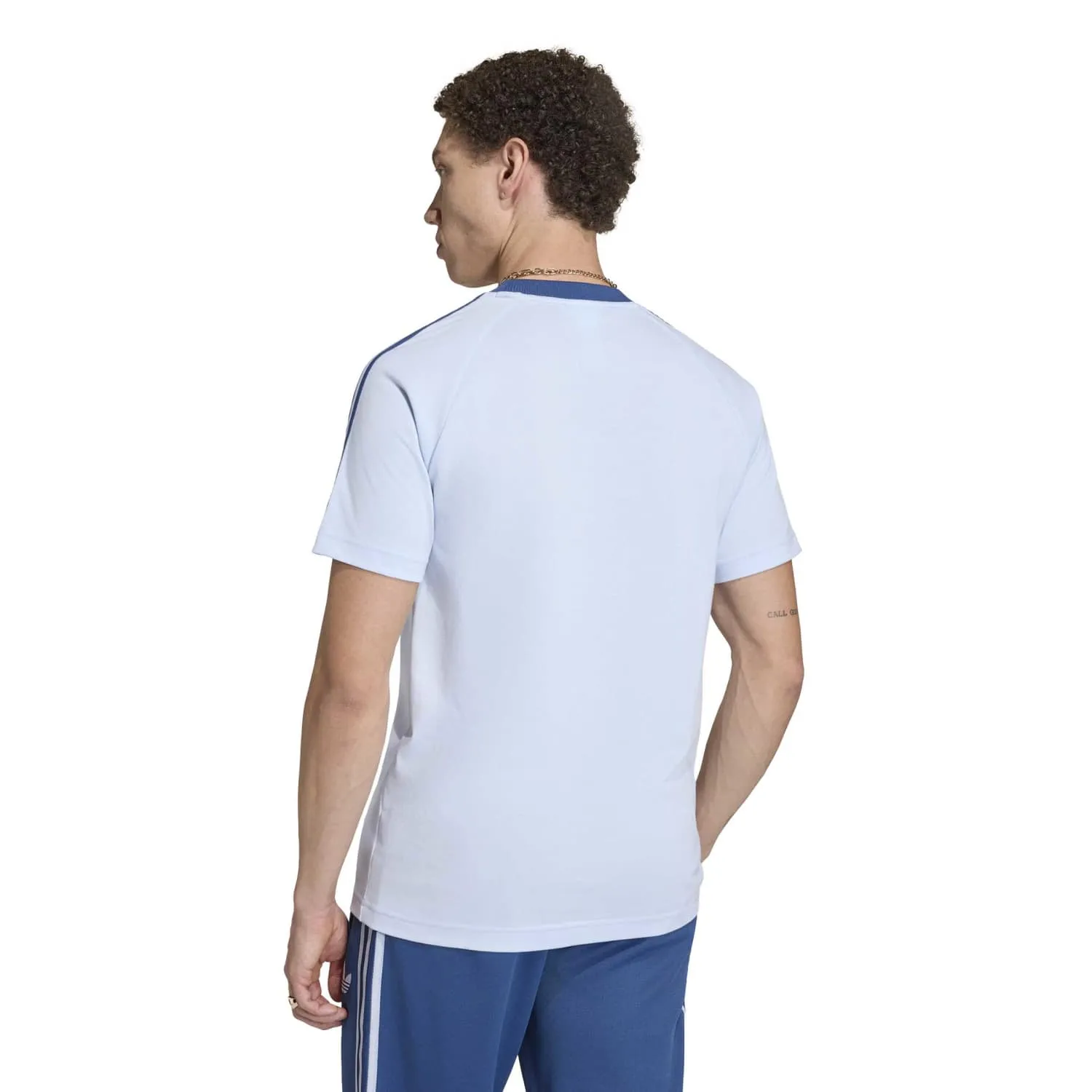 adidas İtaly Originals Erkek Mavi Tişört JY9624 - Görsel 5