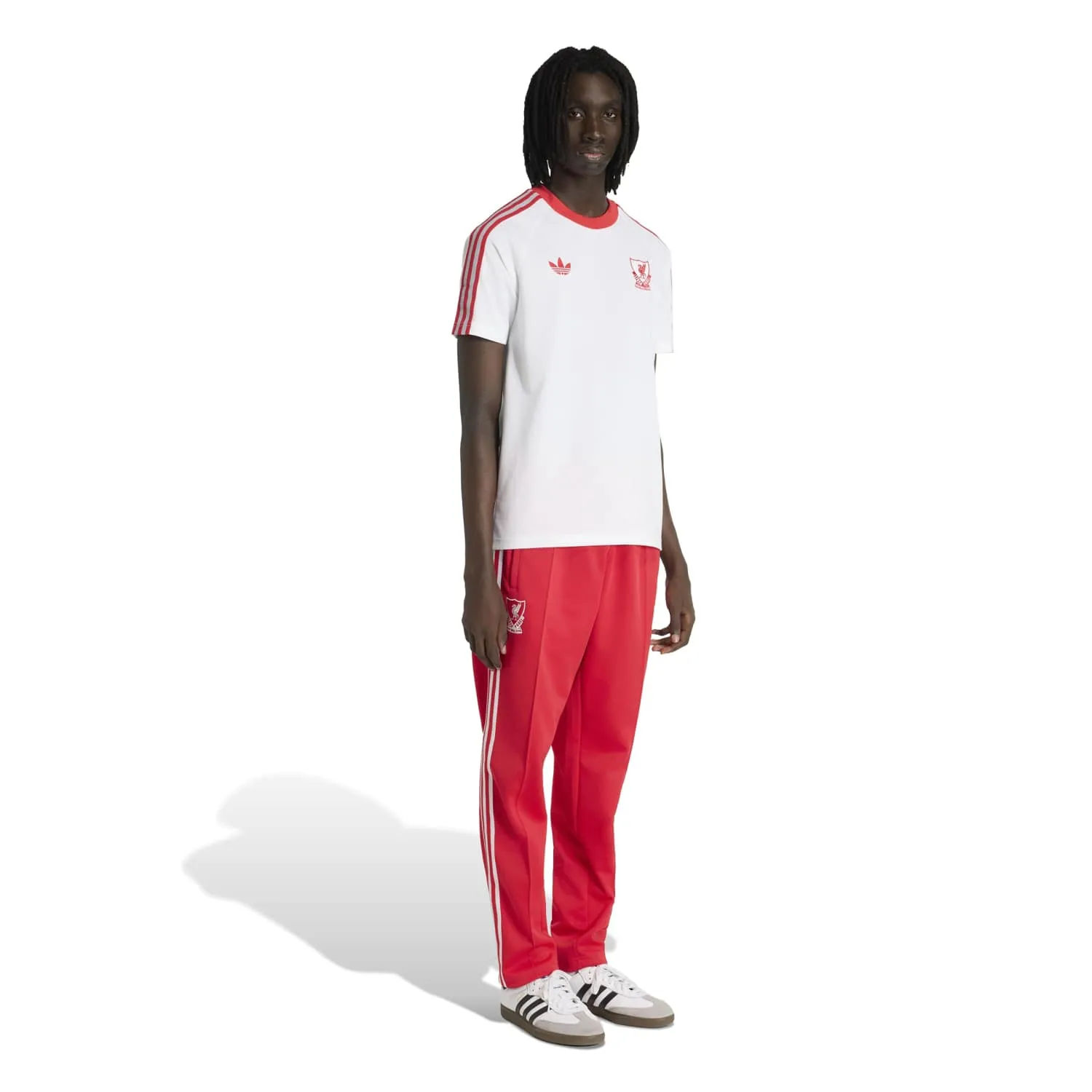 adidas Liverpool FC Originals Erkek Beyaz Tişört JZ0140 - Görsel 4