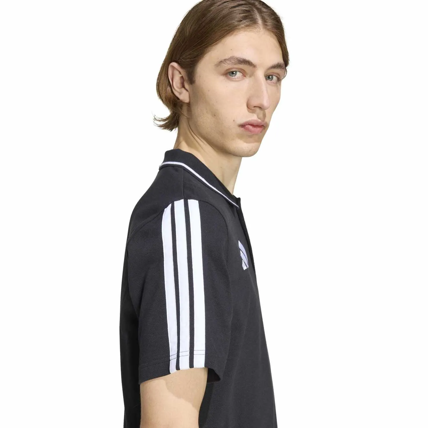 adidas Almanya DNA Erkek Siyah Polo Yaka Tişört JZ0614 - Görsel 3