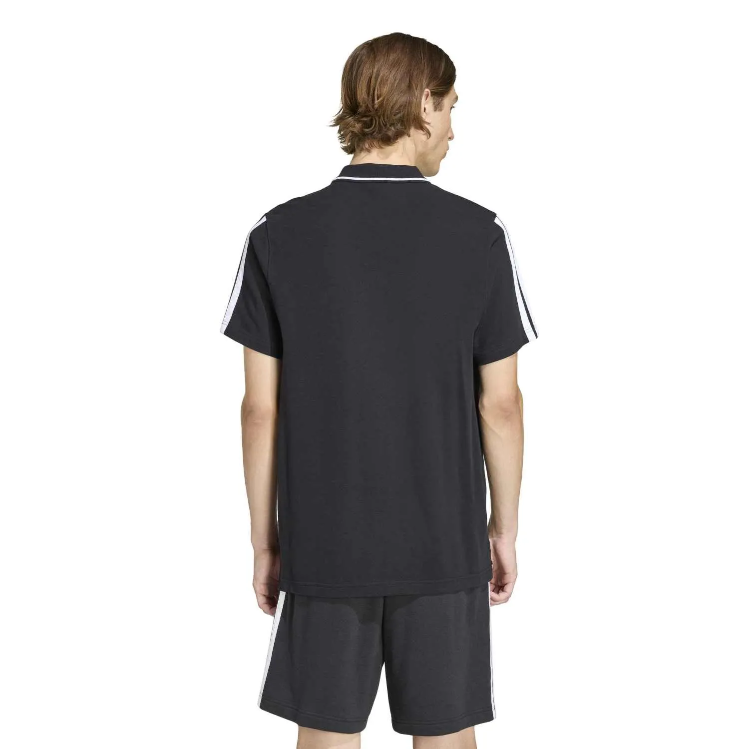 adidas Almanya DNA Erkek Siyah Polo Yaka Tişört JZ0614 - Görsel 5