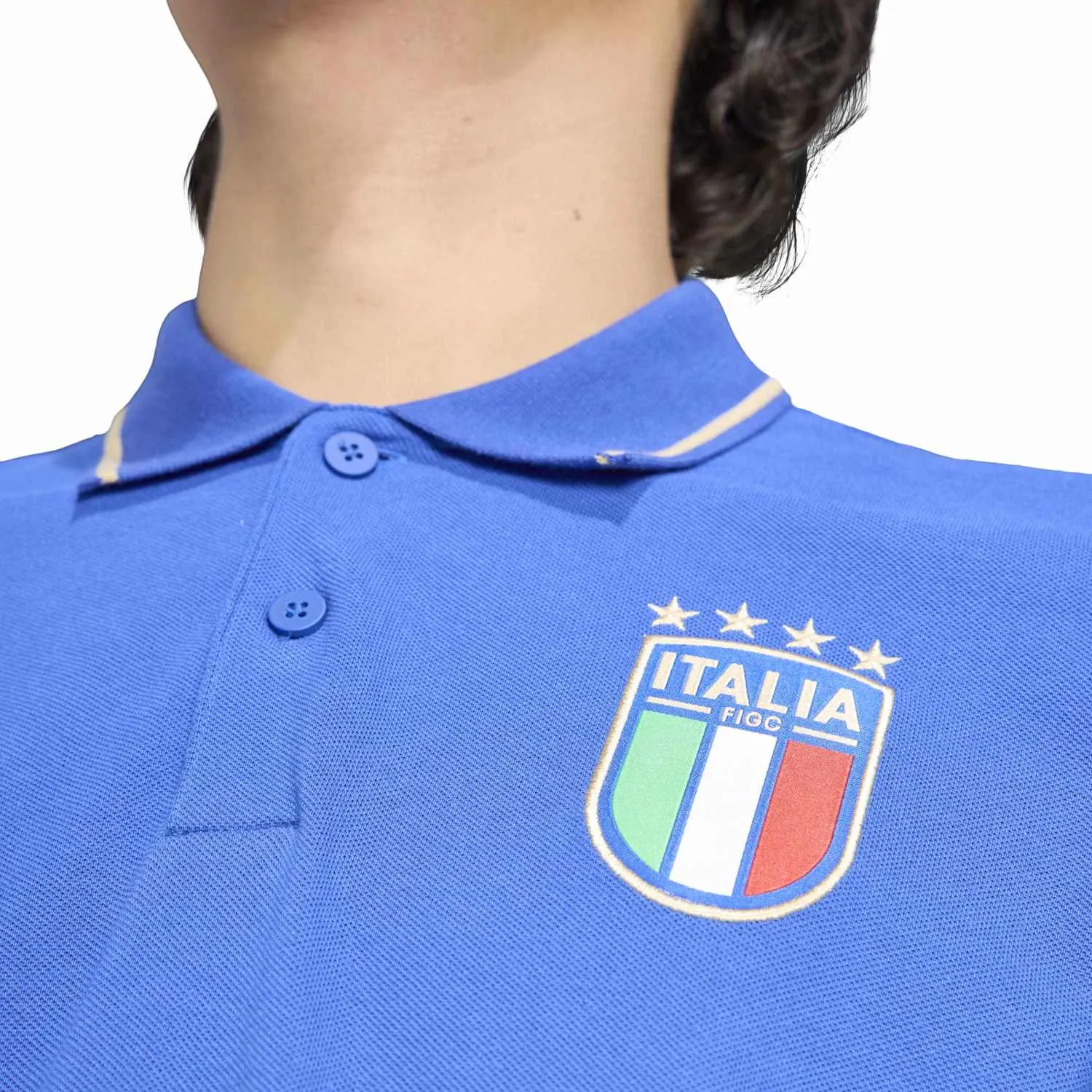 Adidas Erkek Figc Dna Polo Futbol Polo Yaka Tişört JZ2063 - Görsel 4