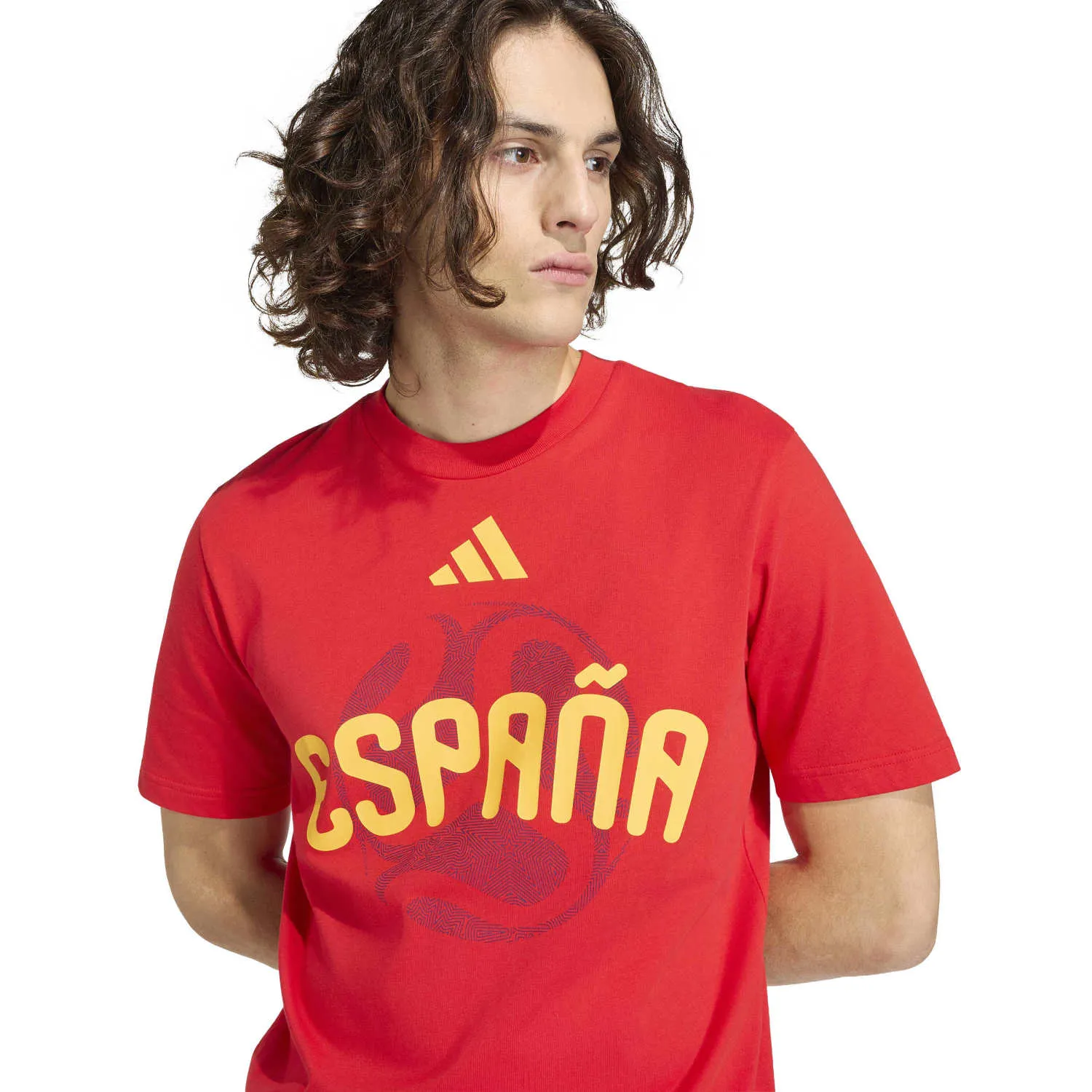 adidas Erkek Kırmızı Fifa Dünya Kupası 2026 İspanya Tişörtü JZ8920 - Görsel 4