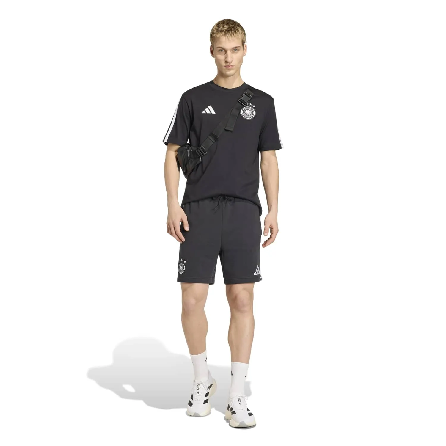 adidas Almanya DNA Graphic Erkek Siyah Tişört JZ9352 - Görsel 2