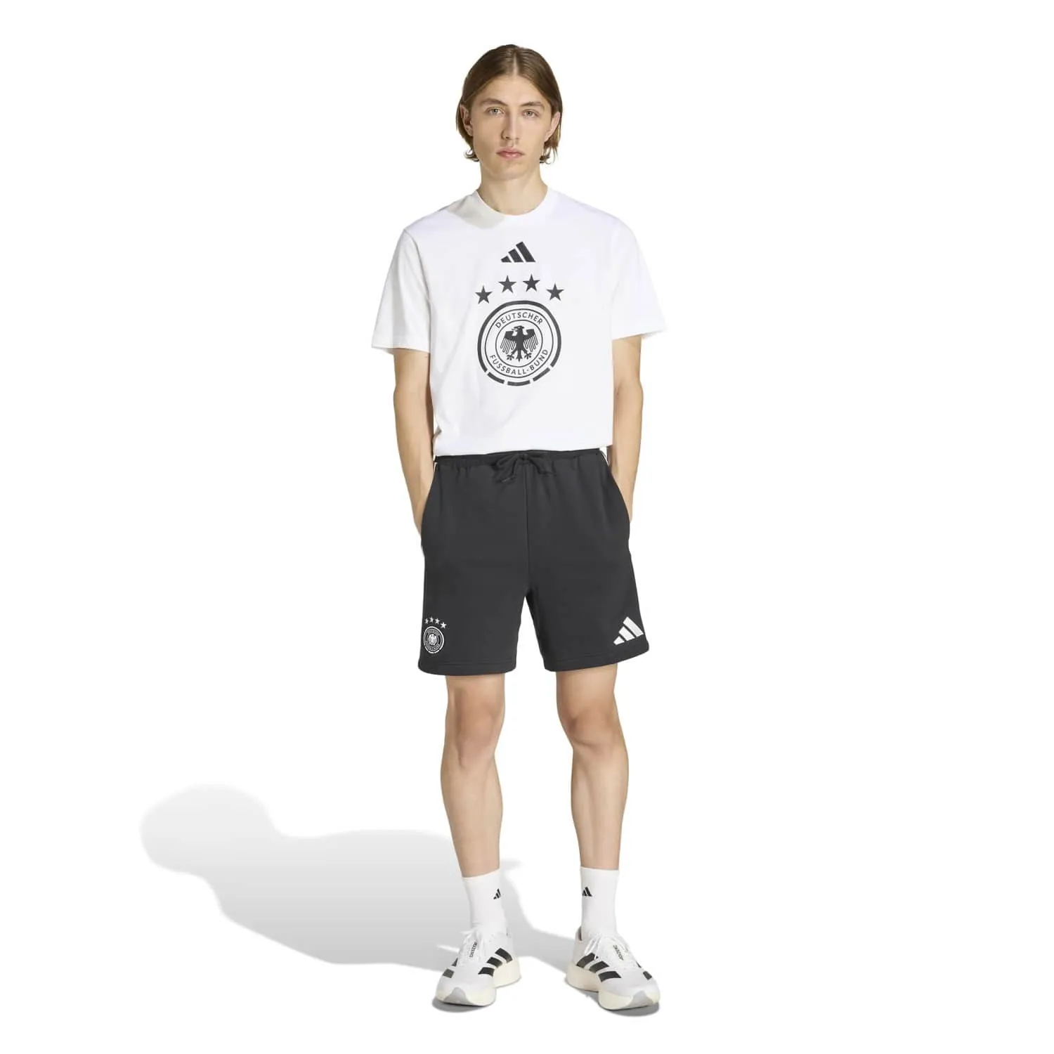 adidas Almanya DNA Erkek Beyaz Tişört JZ9355 - Görsel 2