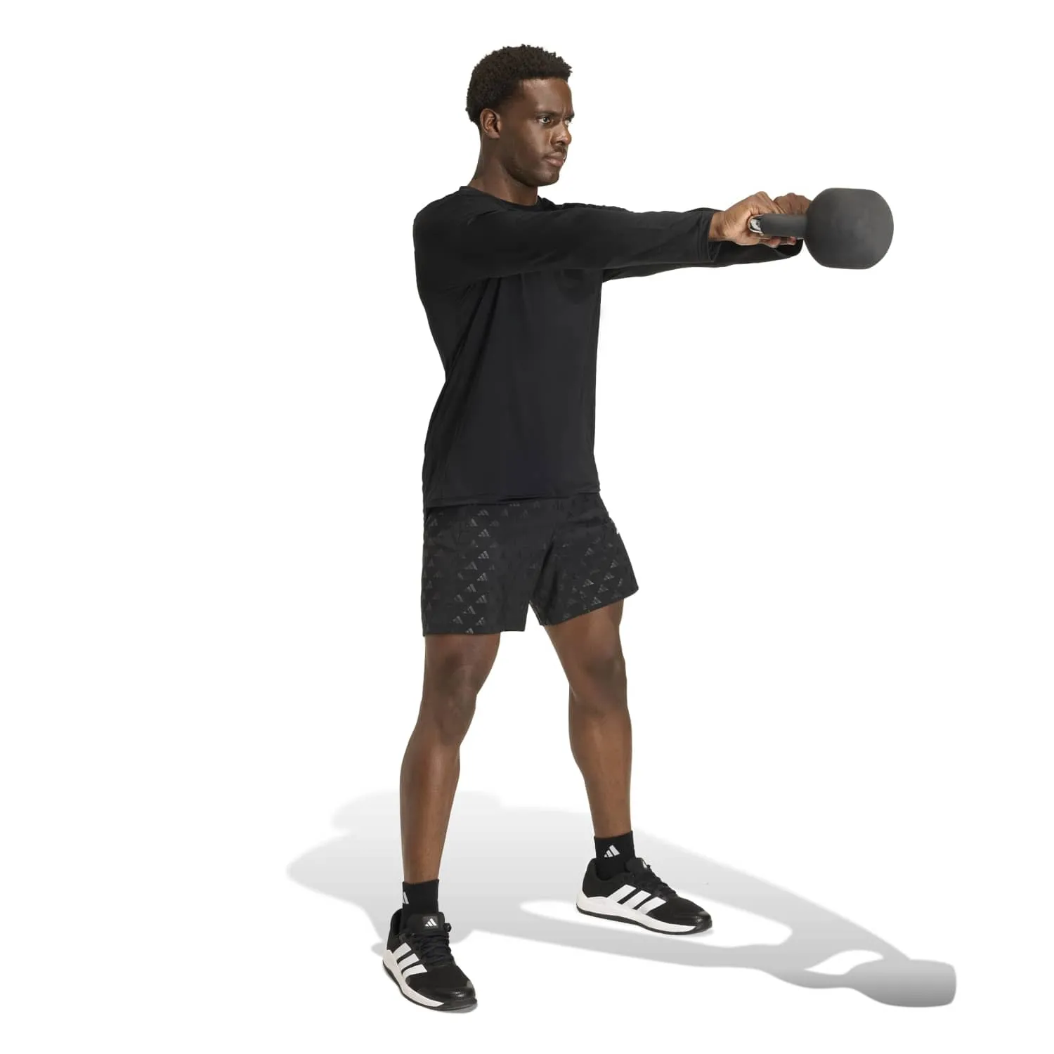 adidas Erkek Workout Essentials Uzun Kollu Siyah Tişört KA5523 - Görsel 2