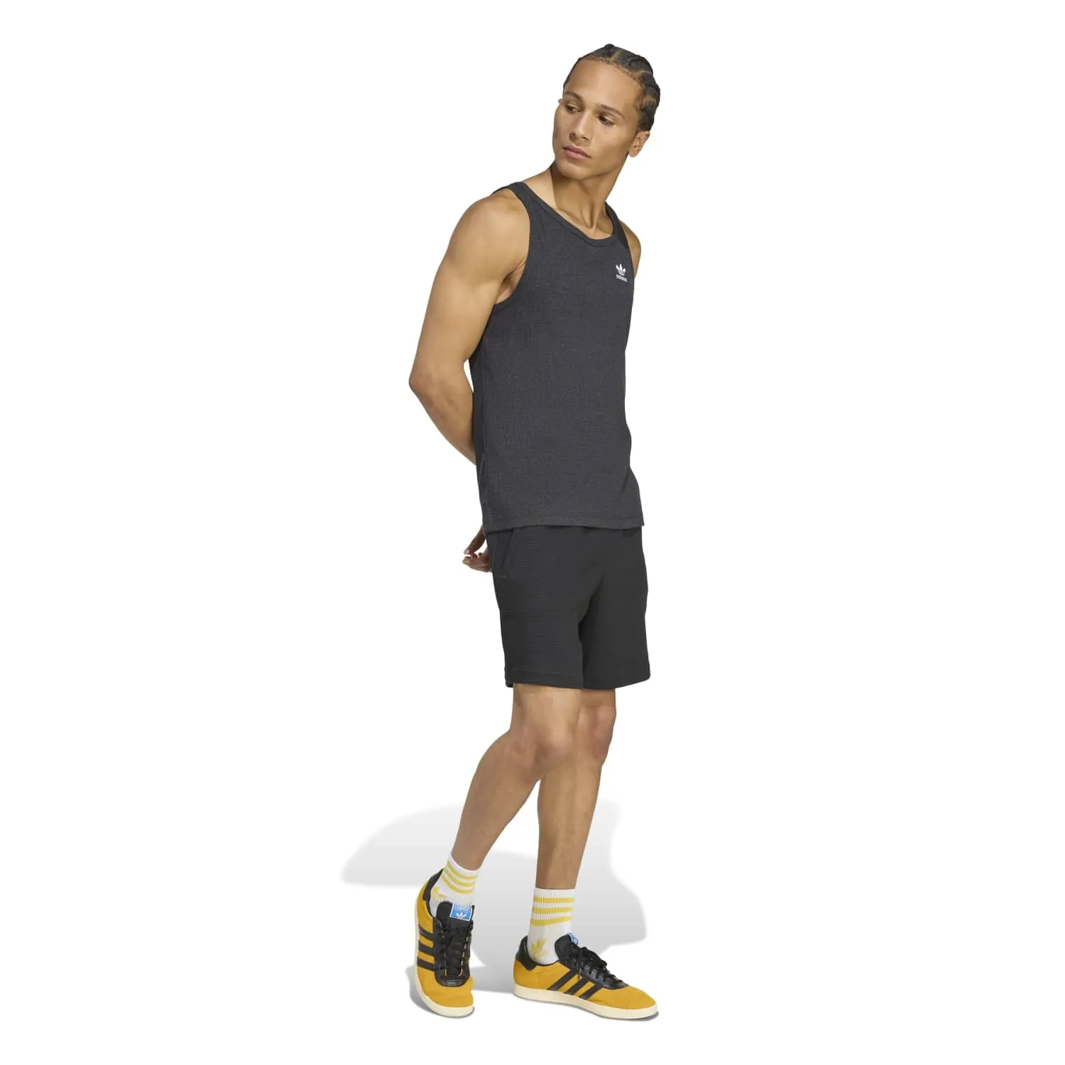 adidas Erkek Essential Trefoil Waffle Siyah Şort KA7764 - Görsel 2