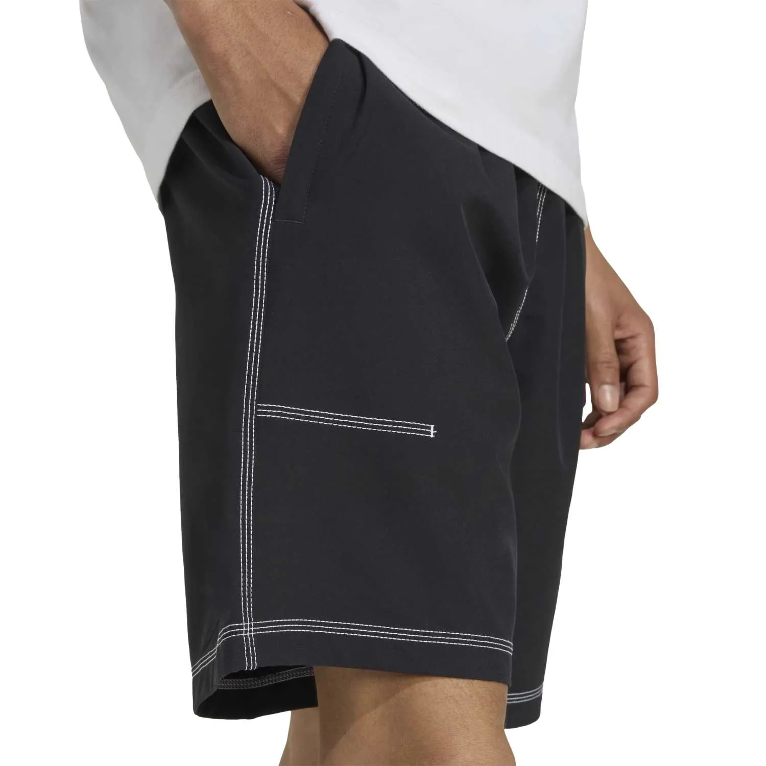adidas Erkek Essentials Siyah Şort KA8539 - Görsel 3