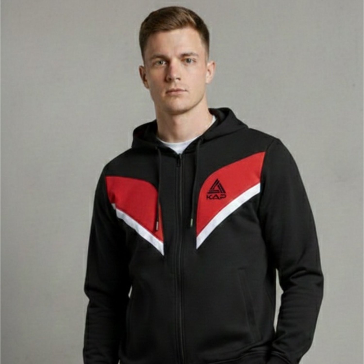 Kapspor Erkek Kapüşonlu Eşofman Takımı KAP-00283