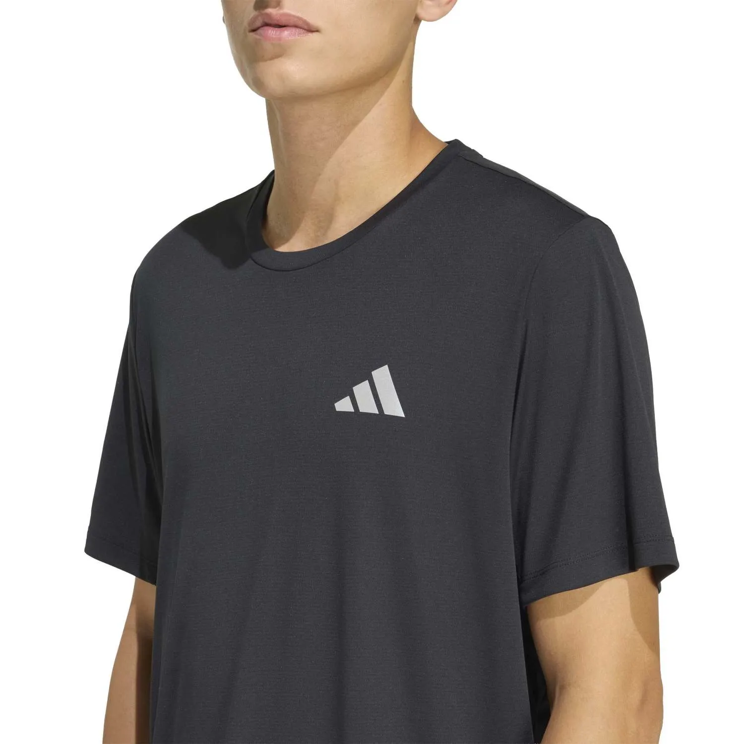 adidas Erkek Running Essential Siyah Tişört KB5965 - Görsel 4