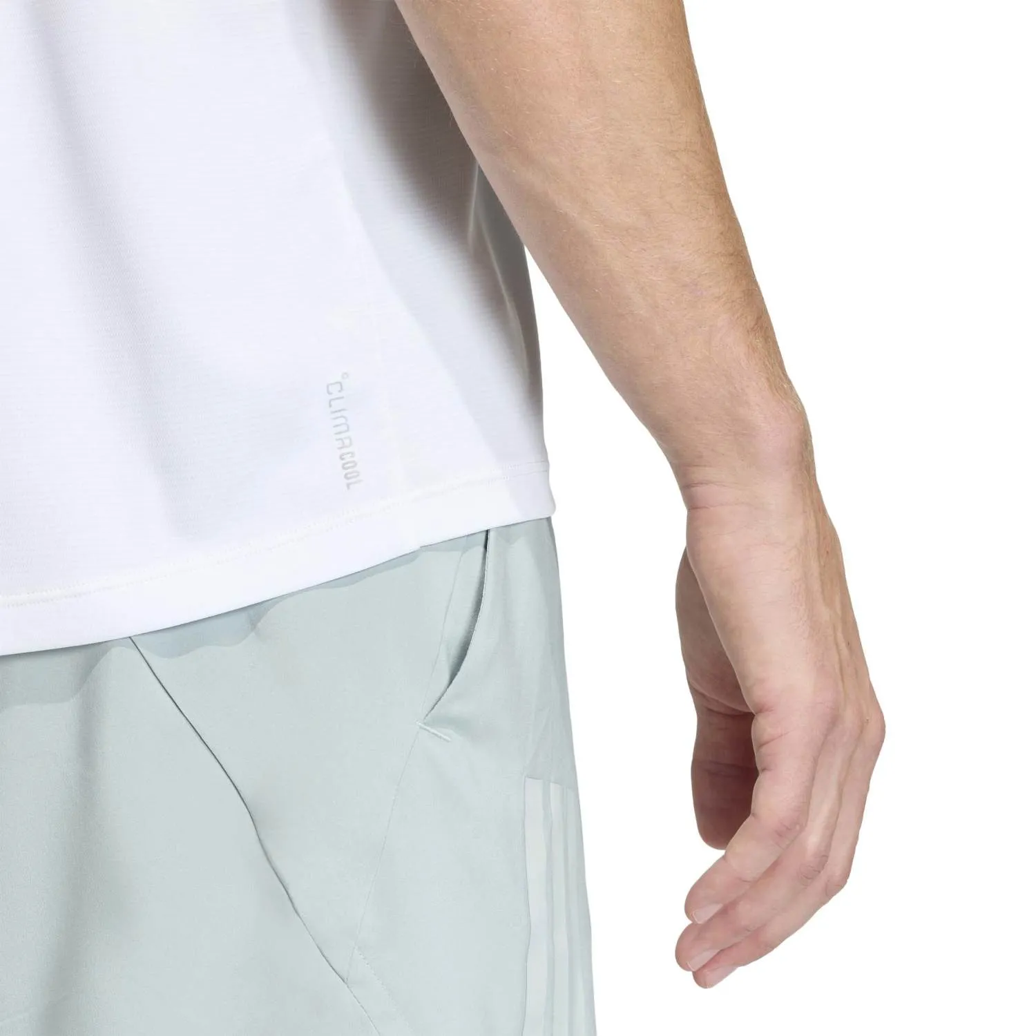 adidas Erkek Running Essential Beyaz Atlet Tişört KB5968 - Görsel 4