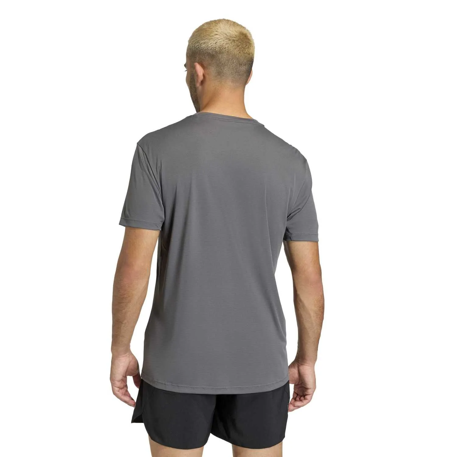 adidas Erkek Essentials Gri Brand Love  Tiişört KC4275 - Görsel 5