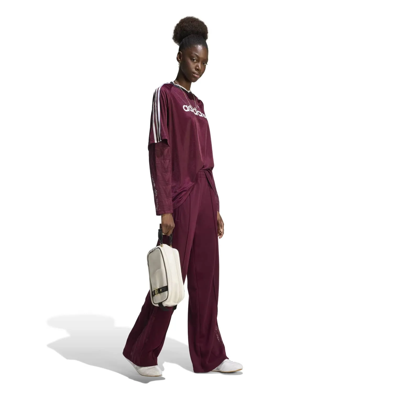 adidas Kadın Fırebırd Lace Bordo Eşofman Altı KC6445 - Görsel 2