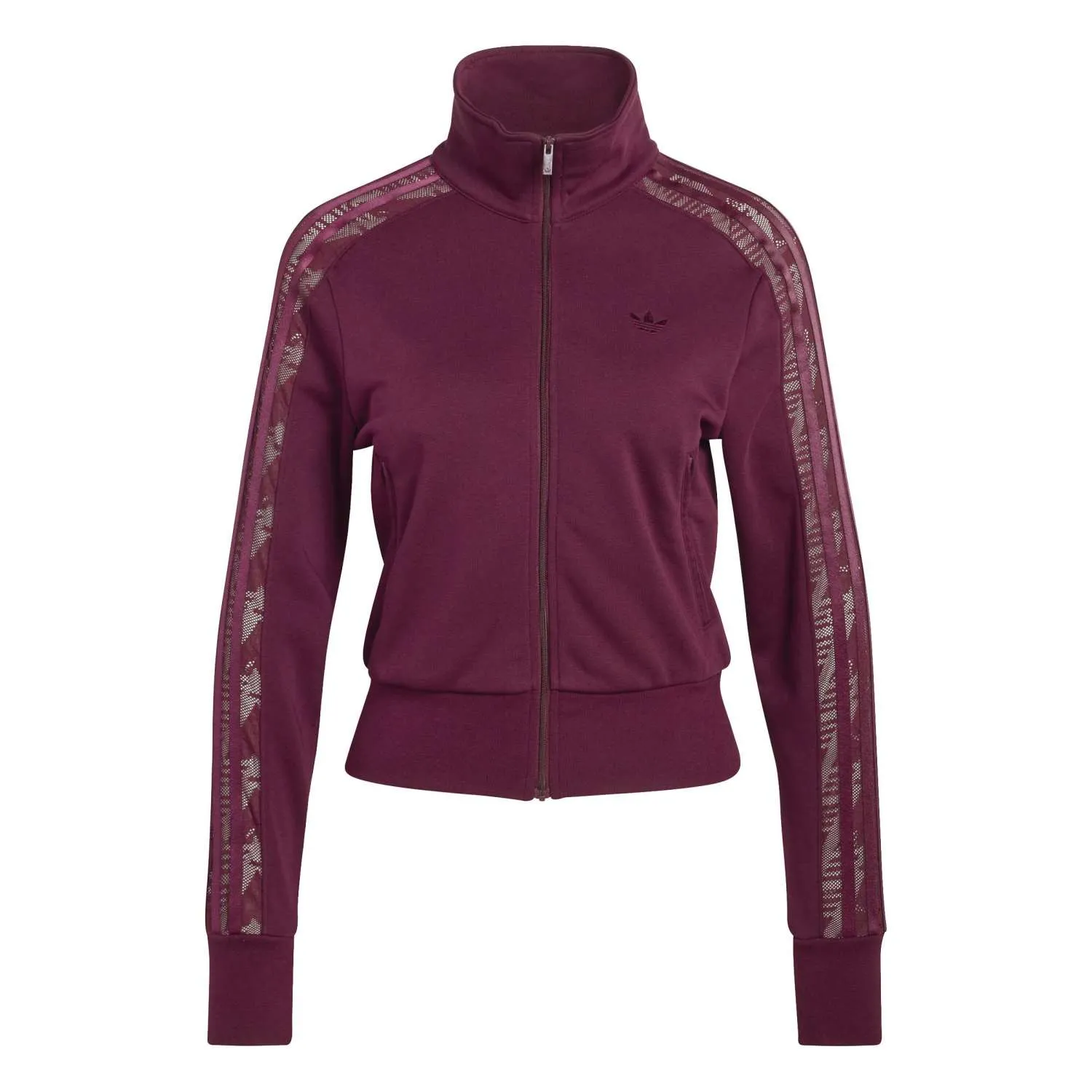 adidas Kadın Fırebırd Lace Bordo Eşofman Üstü KC6451 - Görsel 1