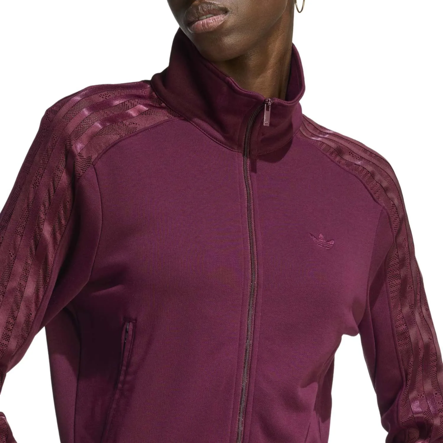 adidas Kadın Fırebırd Lace Bordo Eşofman Üstü KC6451 - Görsel 3