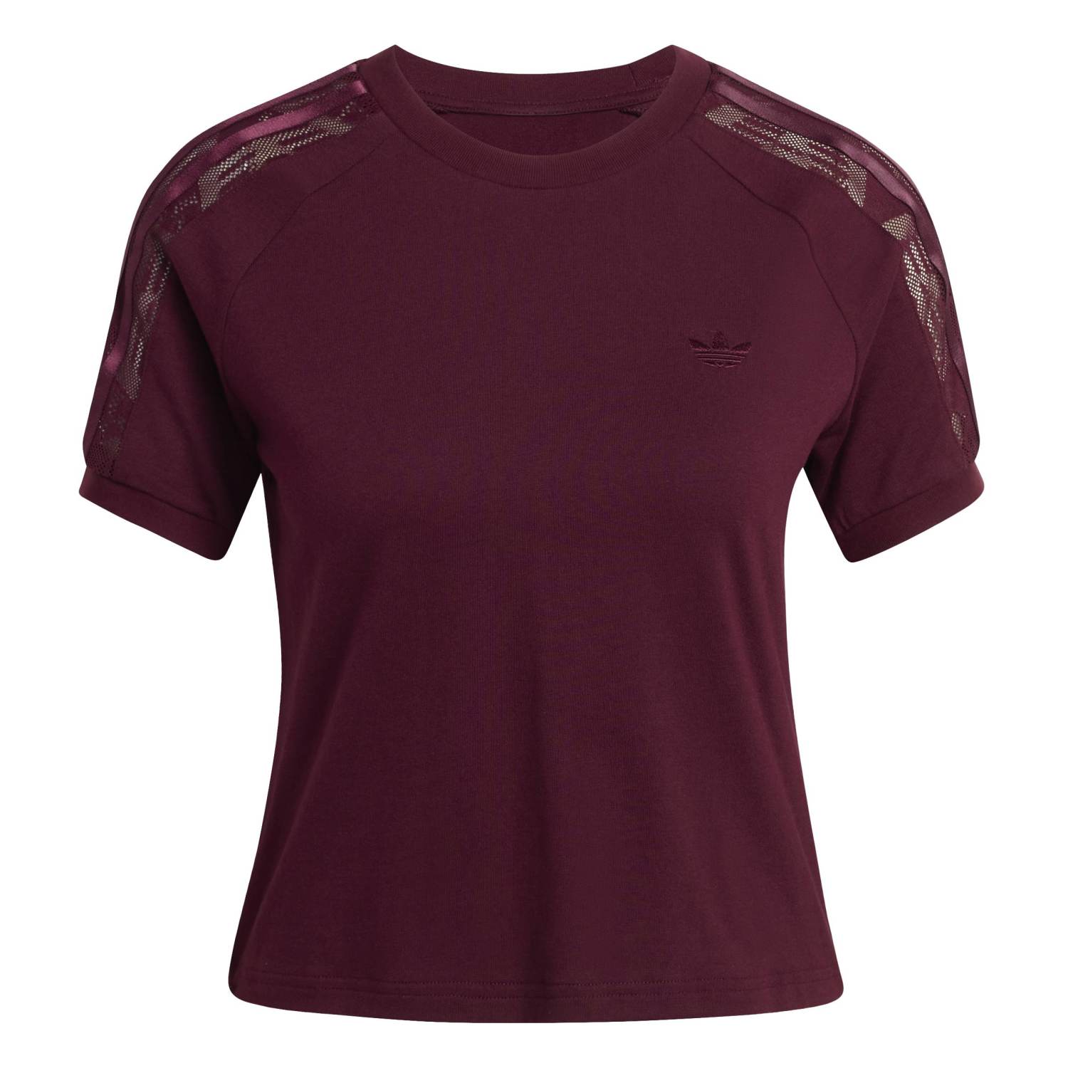 adidas Kadın Lace Calı Bordo Tişört KC6453