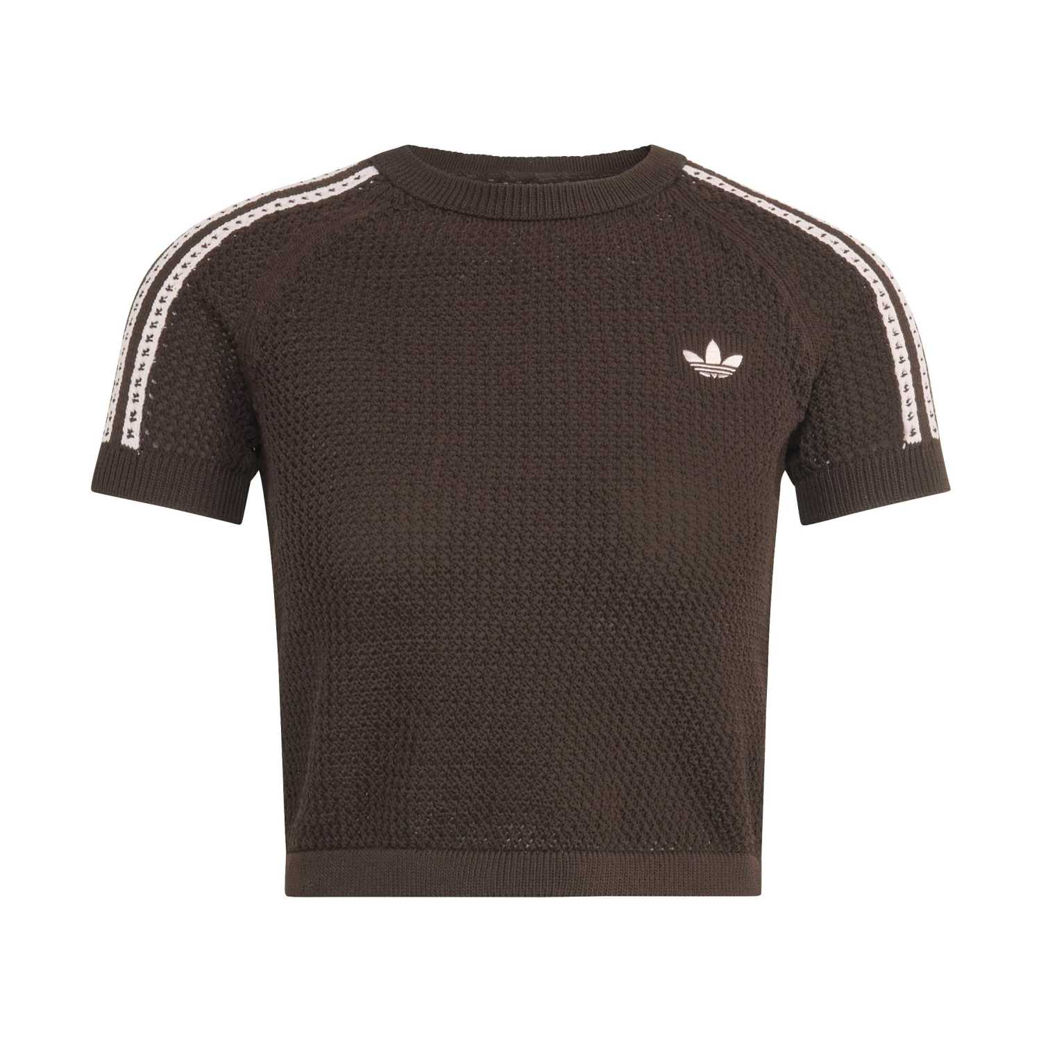 adidas Kadın Crochet Kahverengi Tişört KC6480