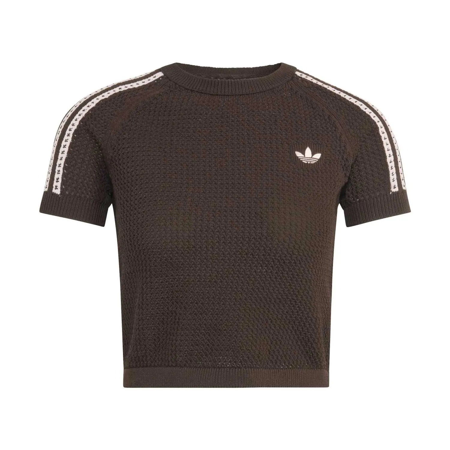 adidas Kadın Crochet Kahverengi Tişört KC6480 - Görsel 1