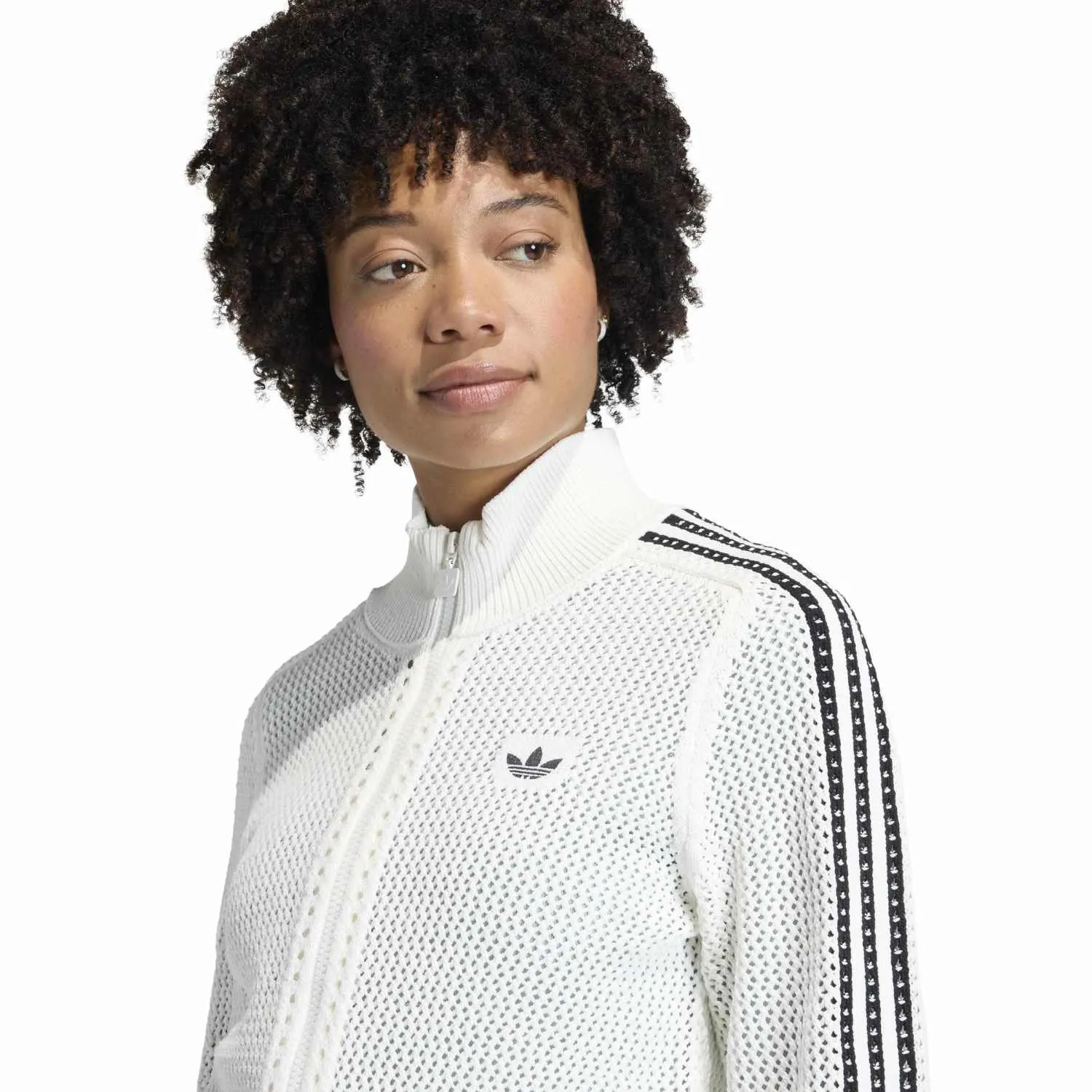 adidas Kadın Crochet Beyaz Eşofman Üstü KC6496 - Görsel 4