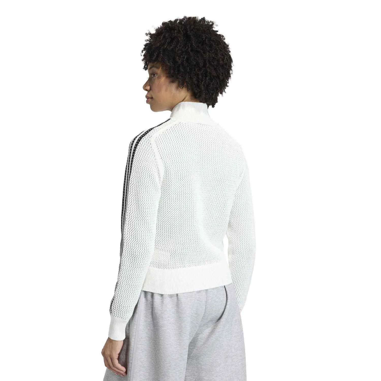 adidas Kadın Crochet Beyaz Eşofman Üstü KC6496 - Görsel 5