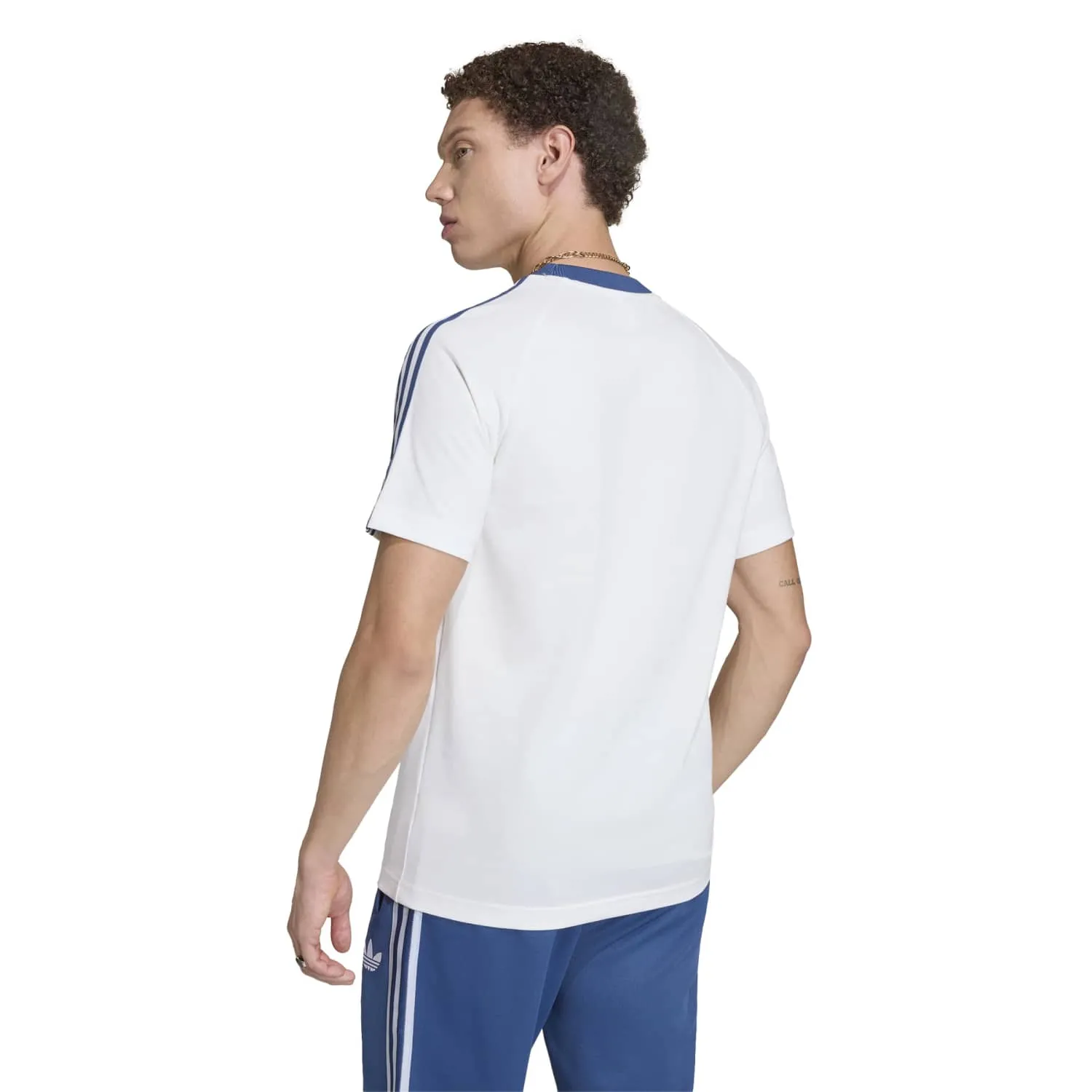 adidas Erkek İtalya Originals Beyaz Tişört KC6611 - Görsel 5