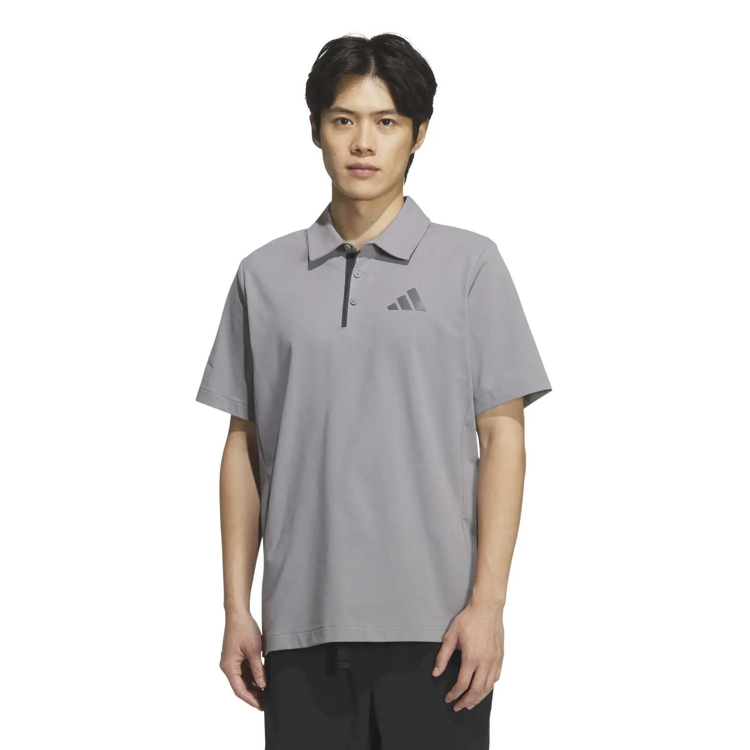 adidas Erkek Kısa Kollu Gri Multi Polo Tişört KC7018 - Görsel 2
