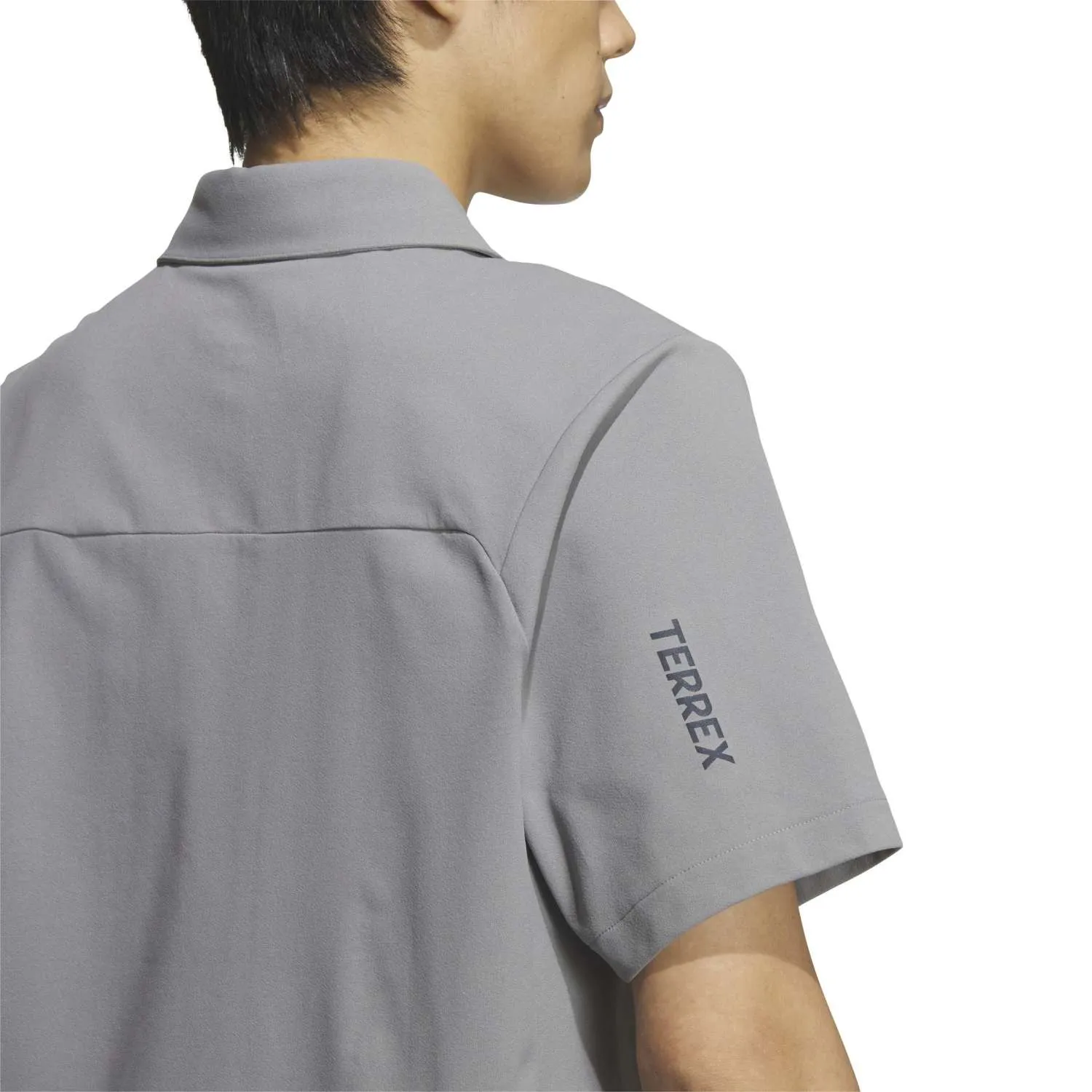 adidas Erkek Kısa Kollu Gri Multi Polo Tişört KC7018 - Görsel 3
