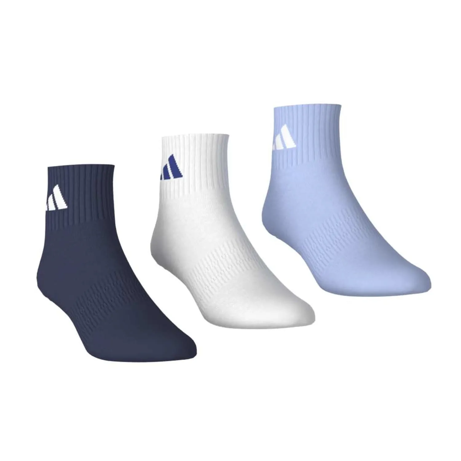 adidas Unisex 3'lü Bilek Boy Beyaz Çorap KC9611 - Görsel 5