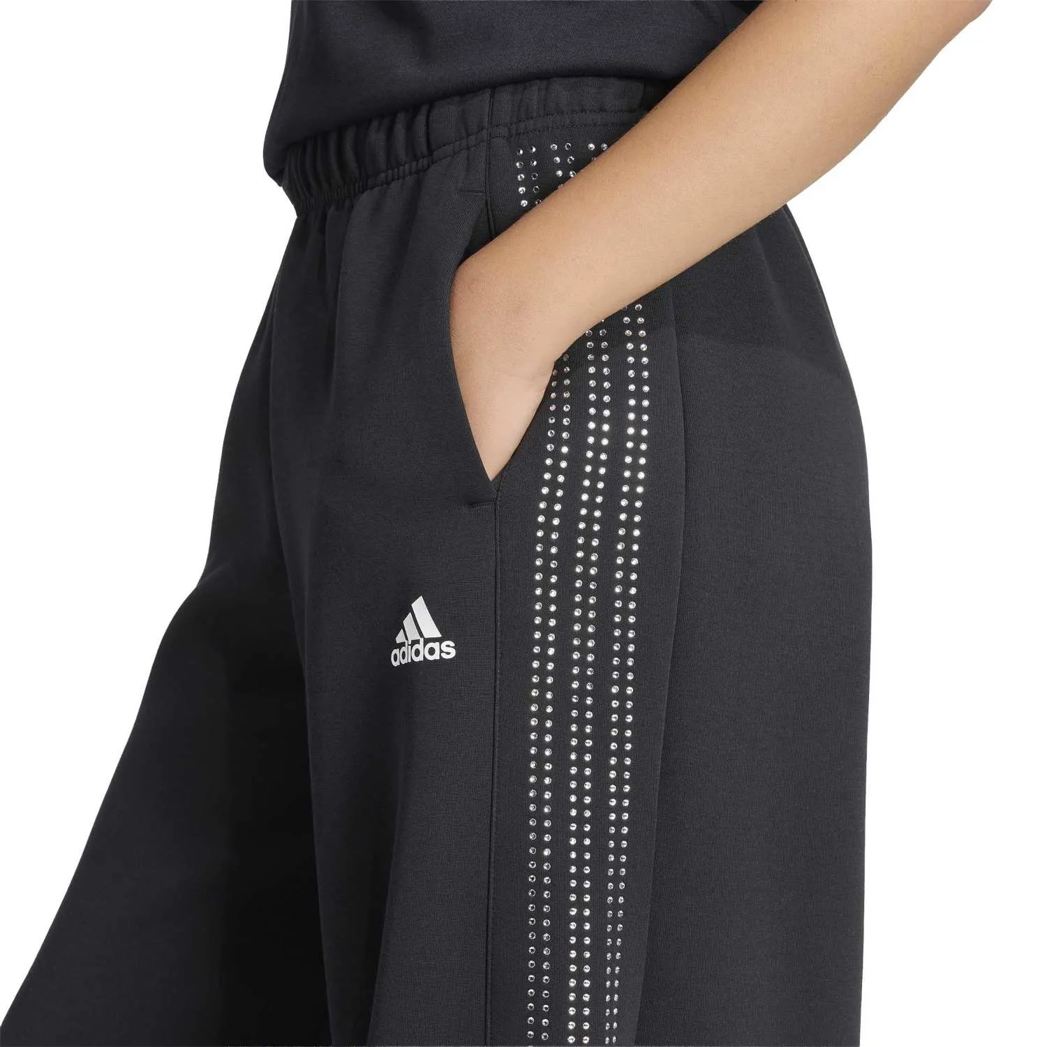 adidas Kadın Parlak Taşlı Siyah Eşofman Altı KD0498 - Görsel 3