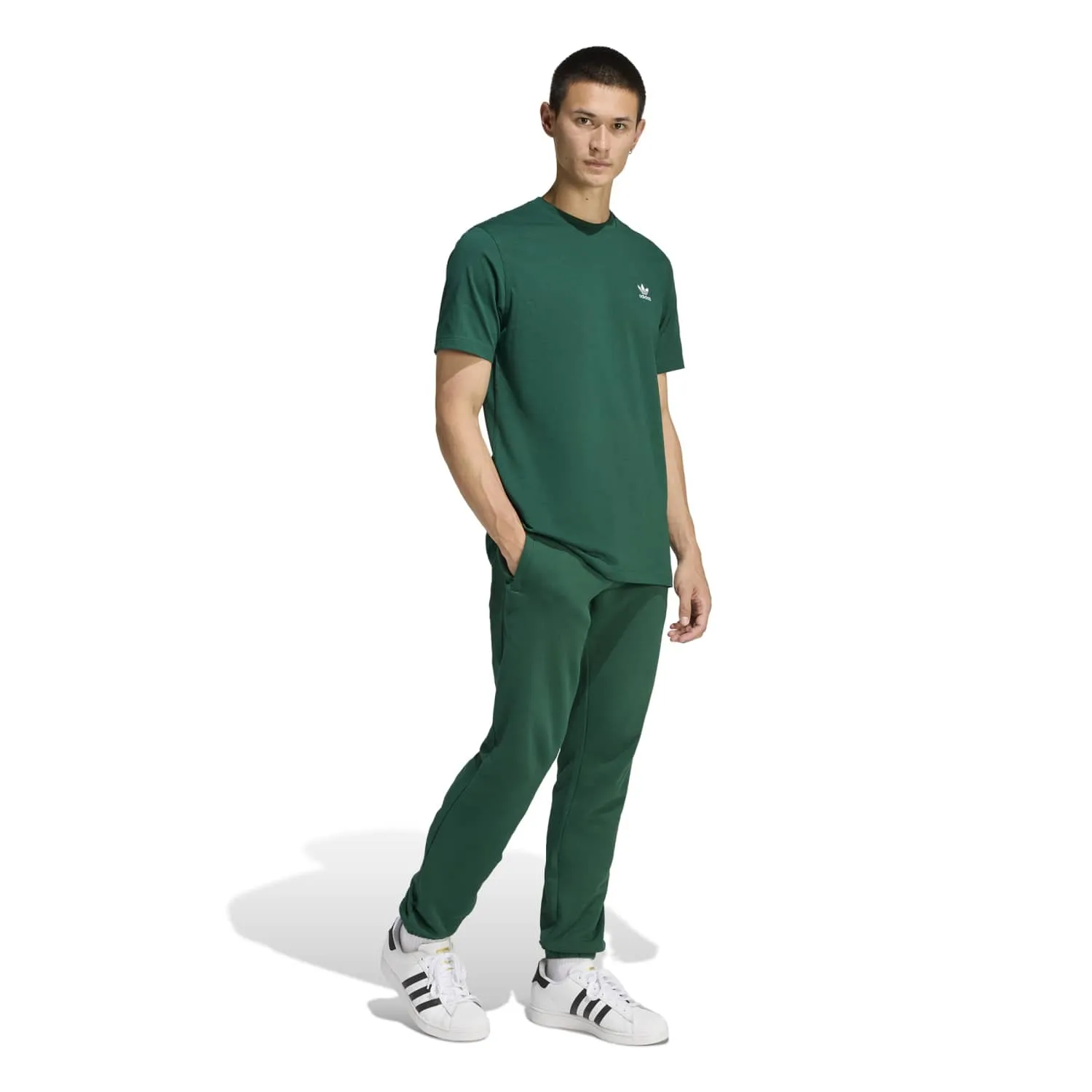 adidas Erkek TREFOIL ESSENTIALS Yeşil Tişört KD1323 - Görsel 2