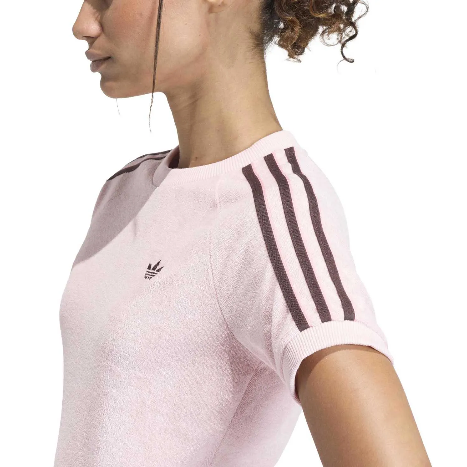 adidas Kadın Terry Towel Pembe Tişört KD1410 - Görsel 3