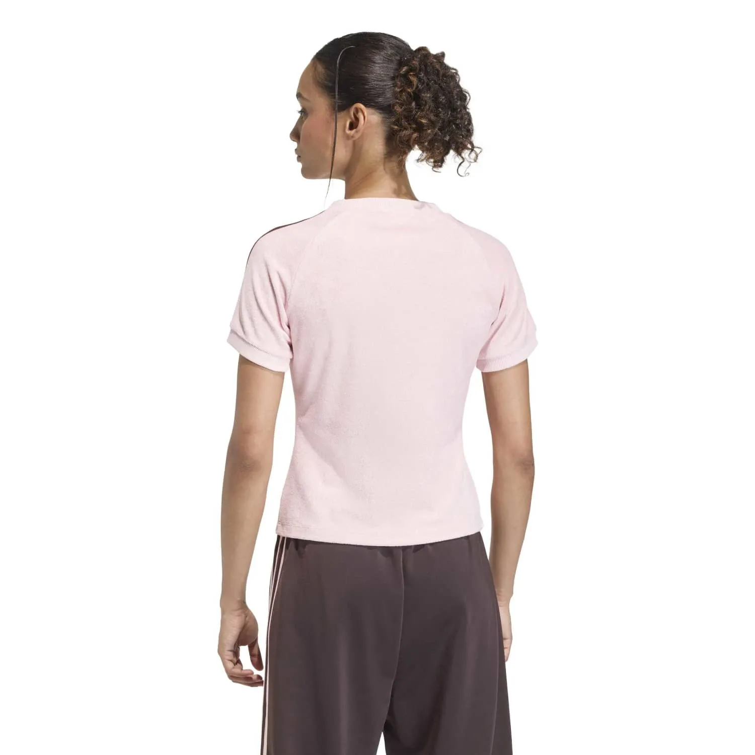 adidas Kadın Terry Towel Pembe Tişört KD1410 - Görsel 5