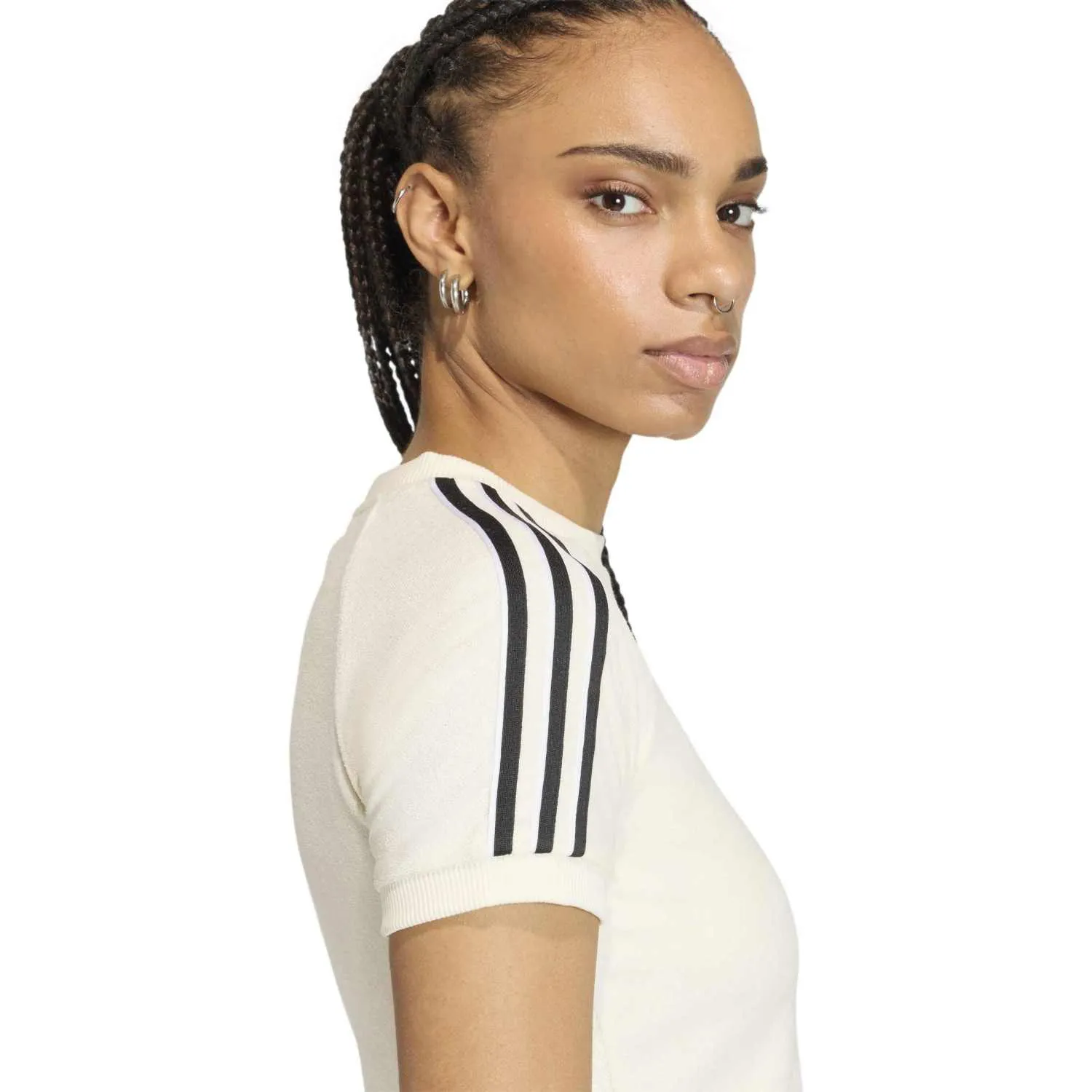 adidas Towel Cali Kadın Krem Tişört KD1411 - Görsel 4