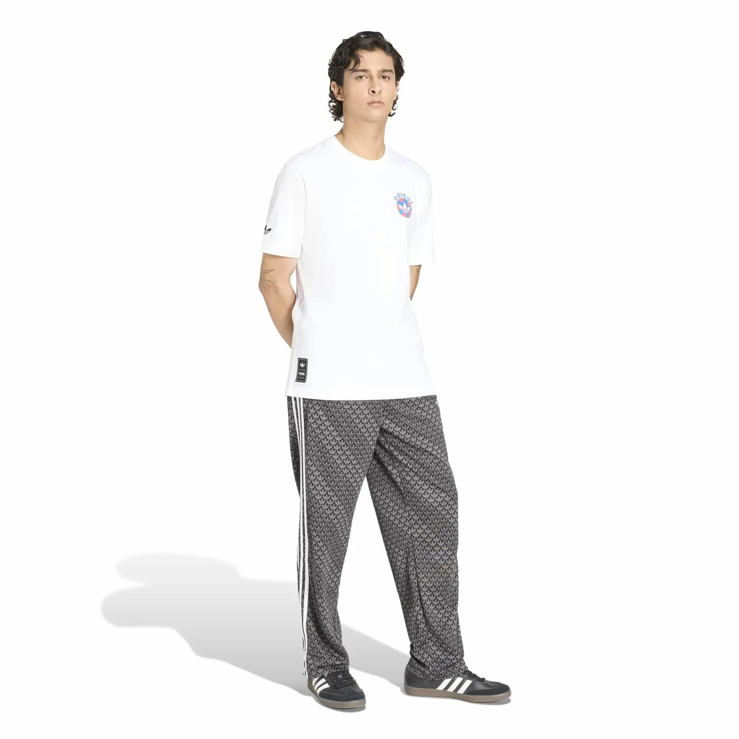 adidas Erkek Beyaz Archive Baskılı Tişört KD1424 - Görsel 2